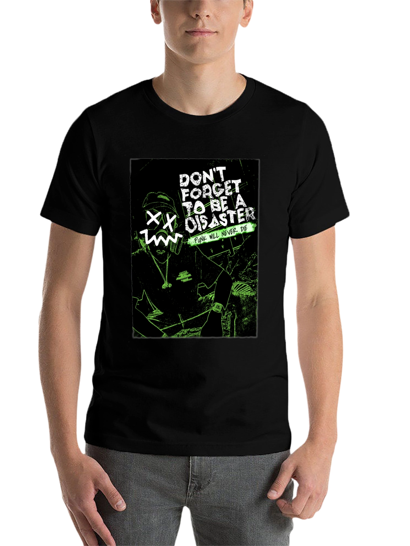 Punk Never Dies Graphic Tee - Black - 7