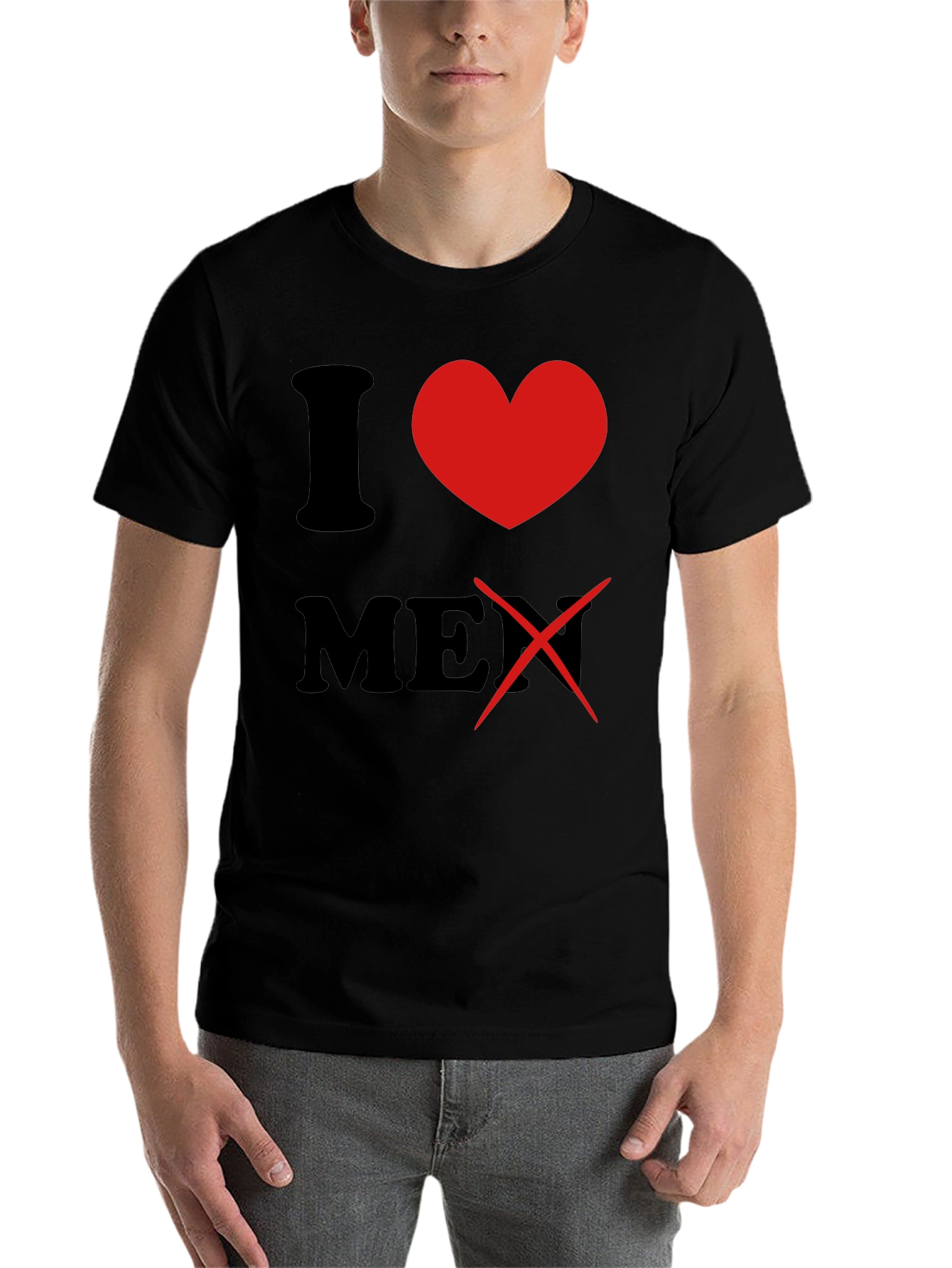 Black I Heart MEX T-Shirt view 7