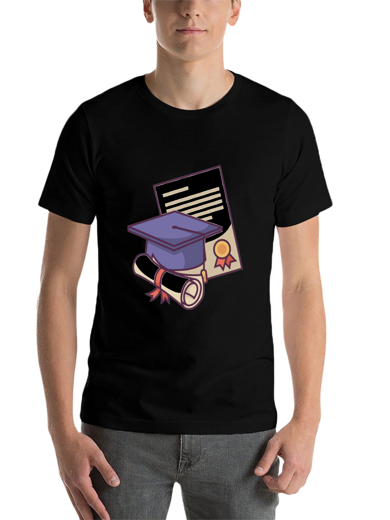 Black Graduation T-Shirt - Congrats Graduate! view 7