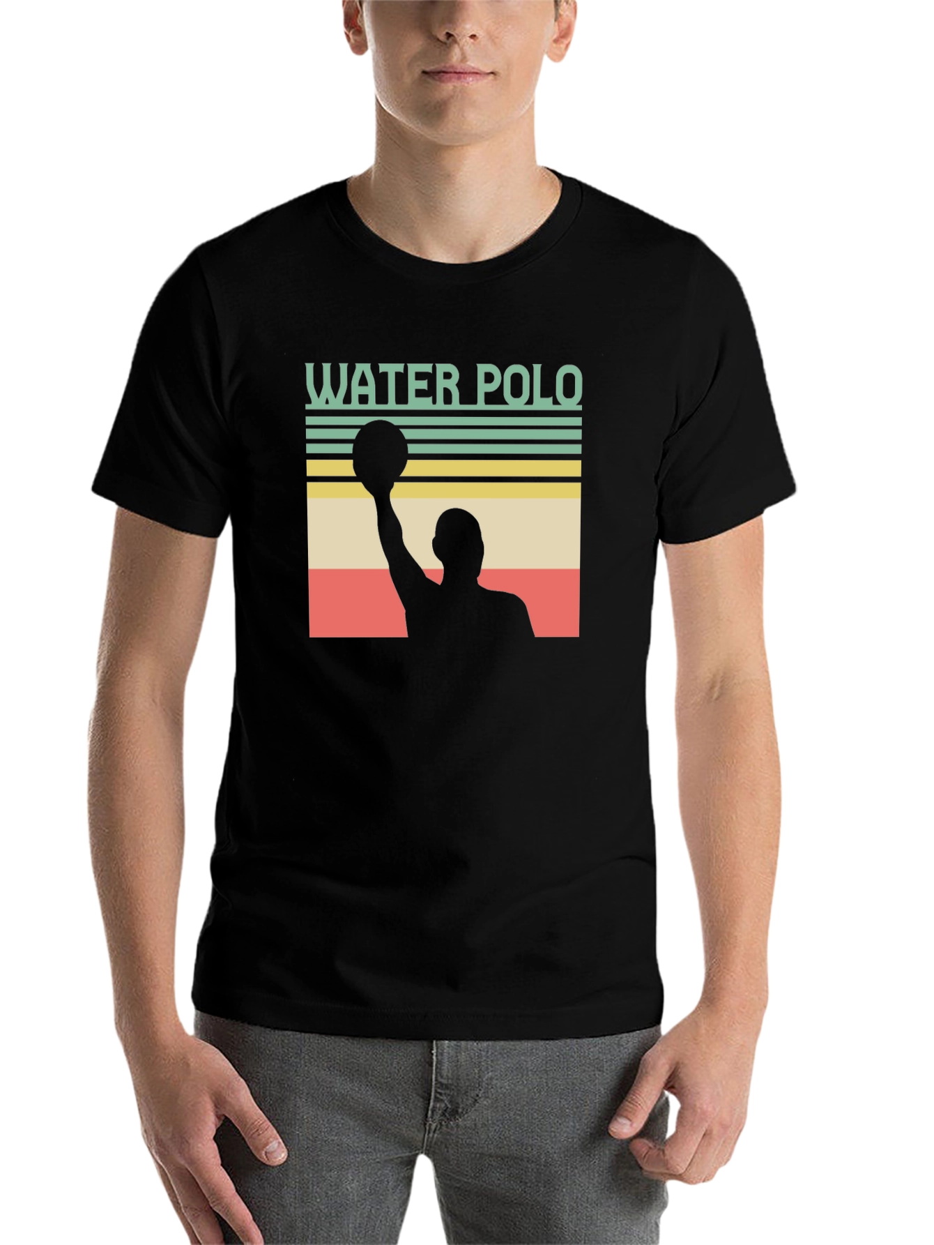 Black Water Polo Retro T-Shirt view 7