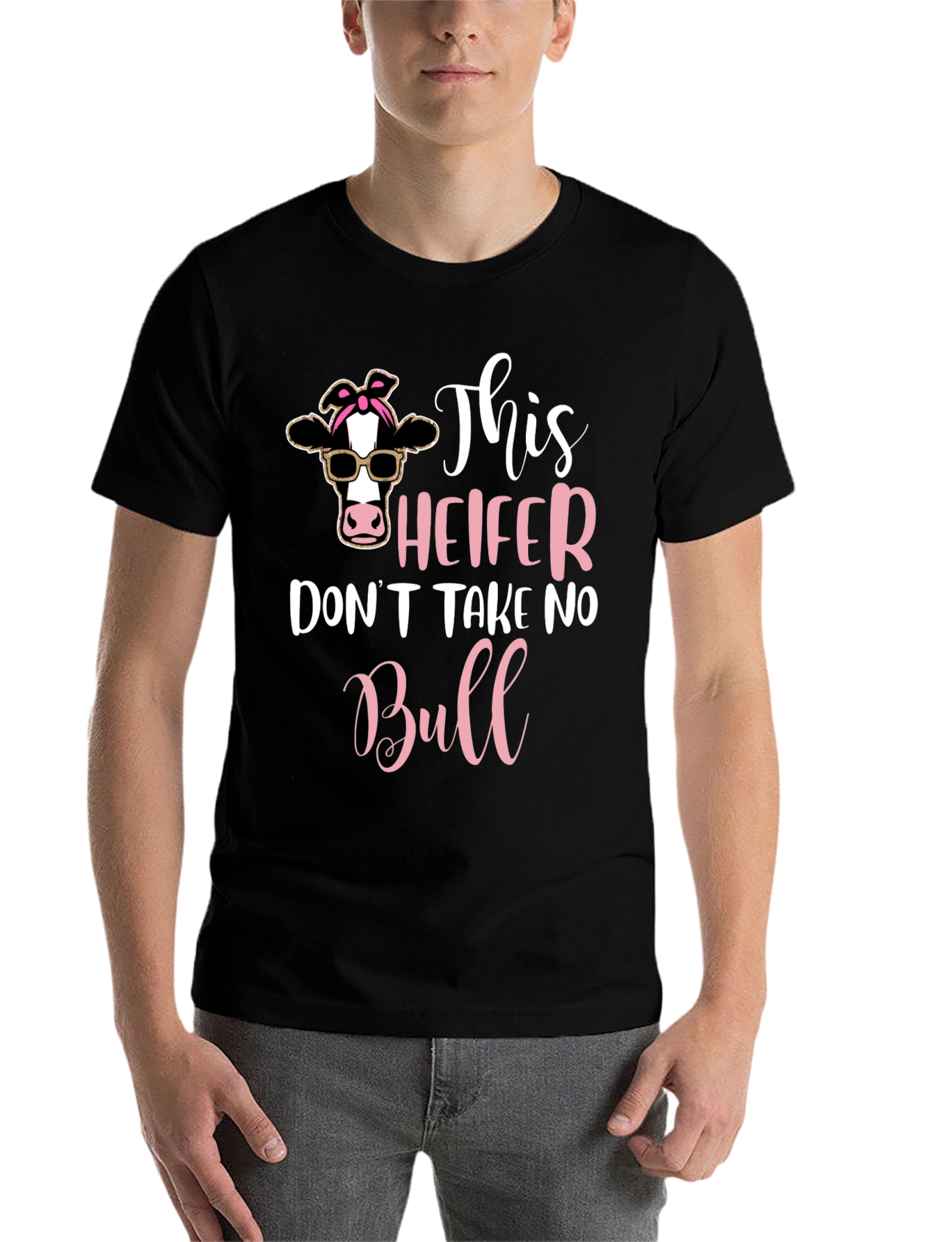 Black Heifer No Bull Graphic T-Shirt view 7
