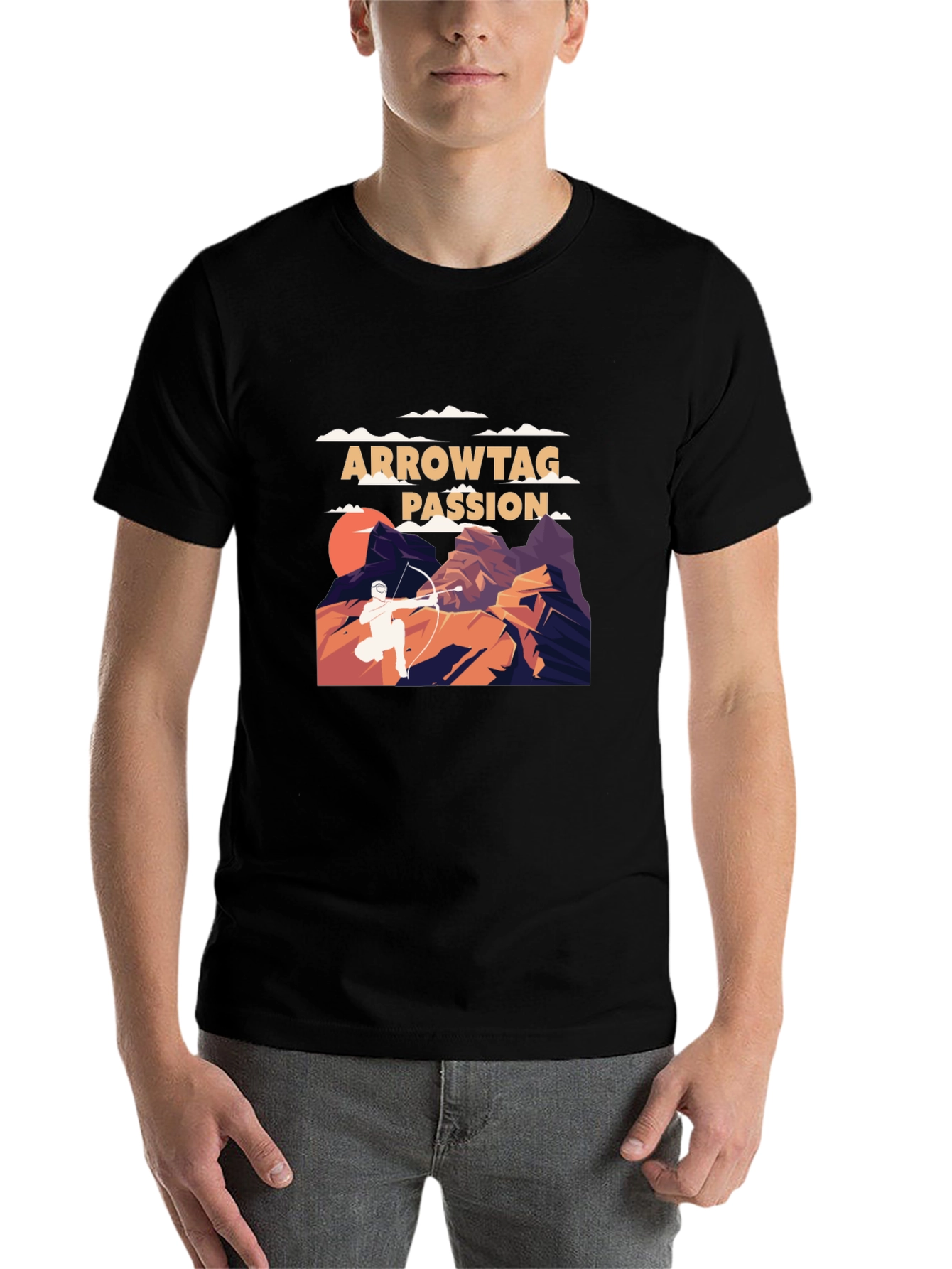 Black Arrowtag Passion T-Shirt: Archery Adventure Tee view 7