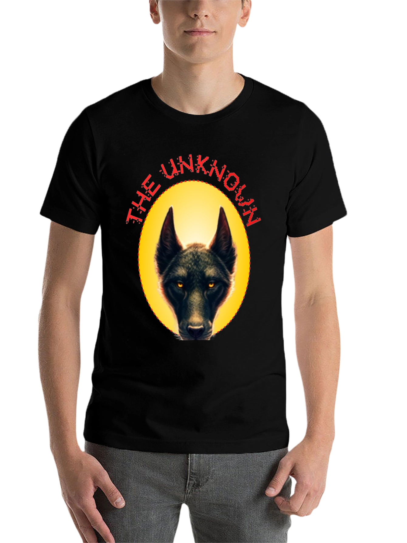 Black The Unknown Wolf Graphic Tee view 7