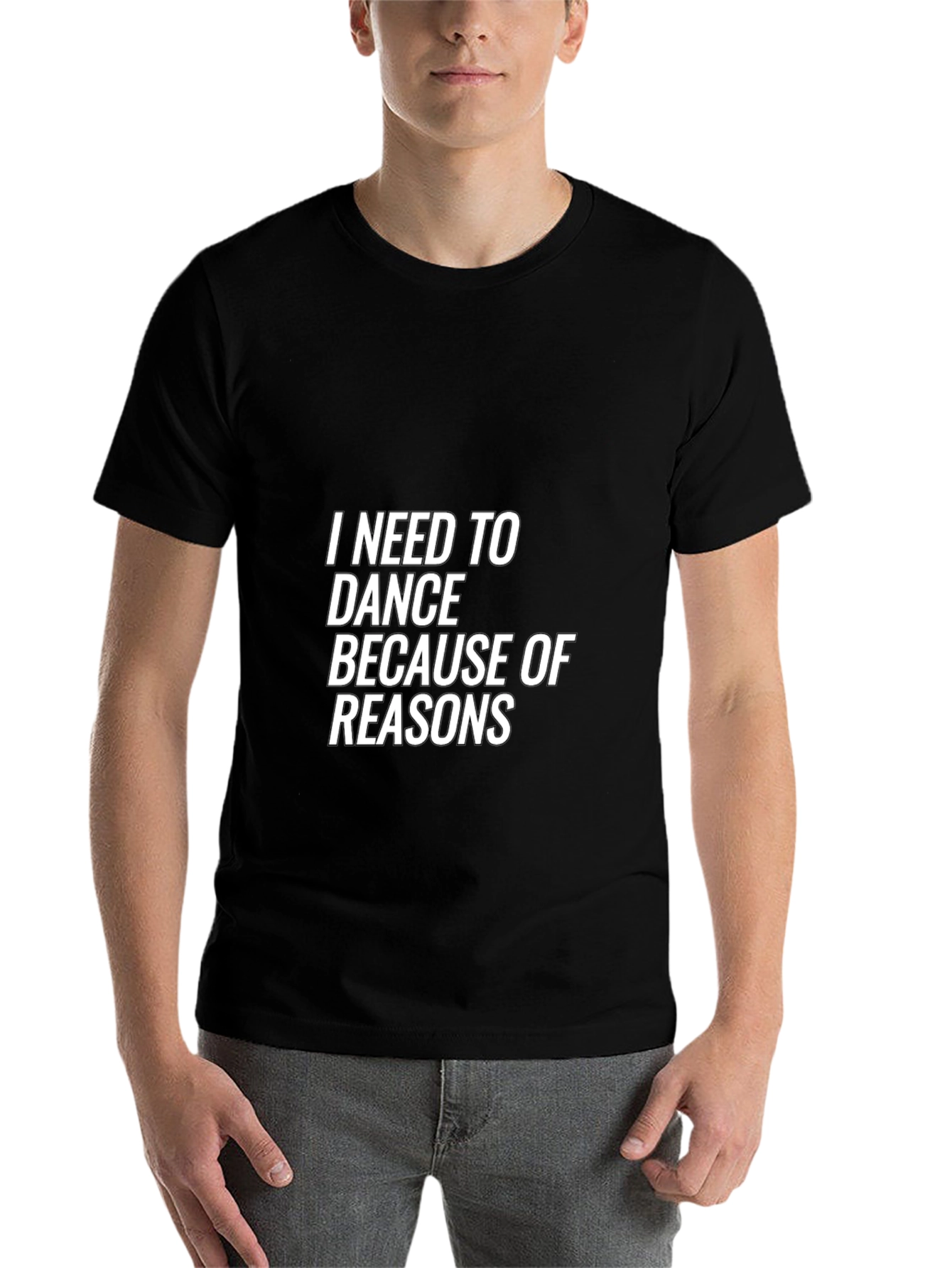 Black I Need to Dance Funny T-Shirt - Dance Reasons Tee view 7