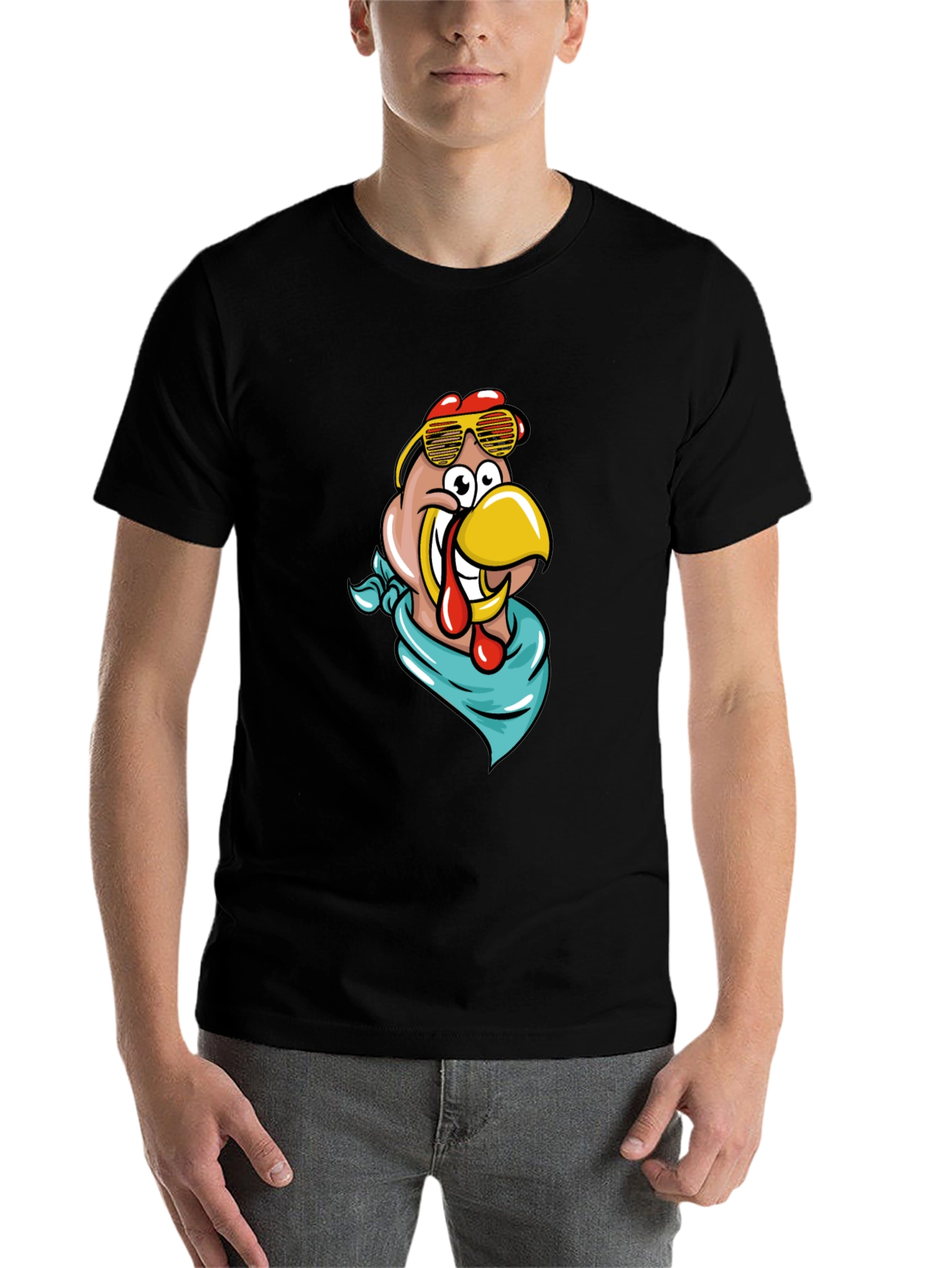 Black Cool Turkey Graphic Tee view 7