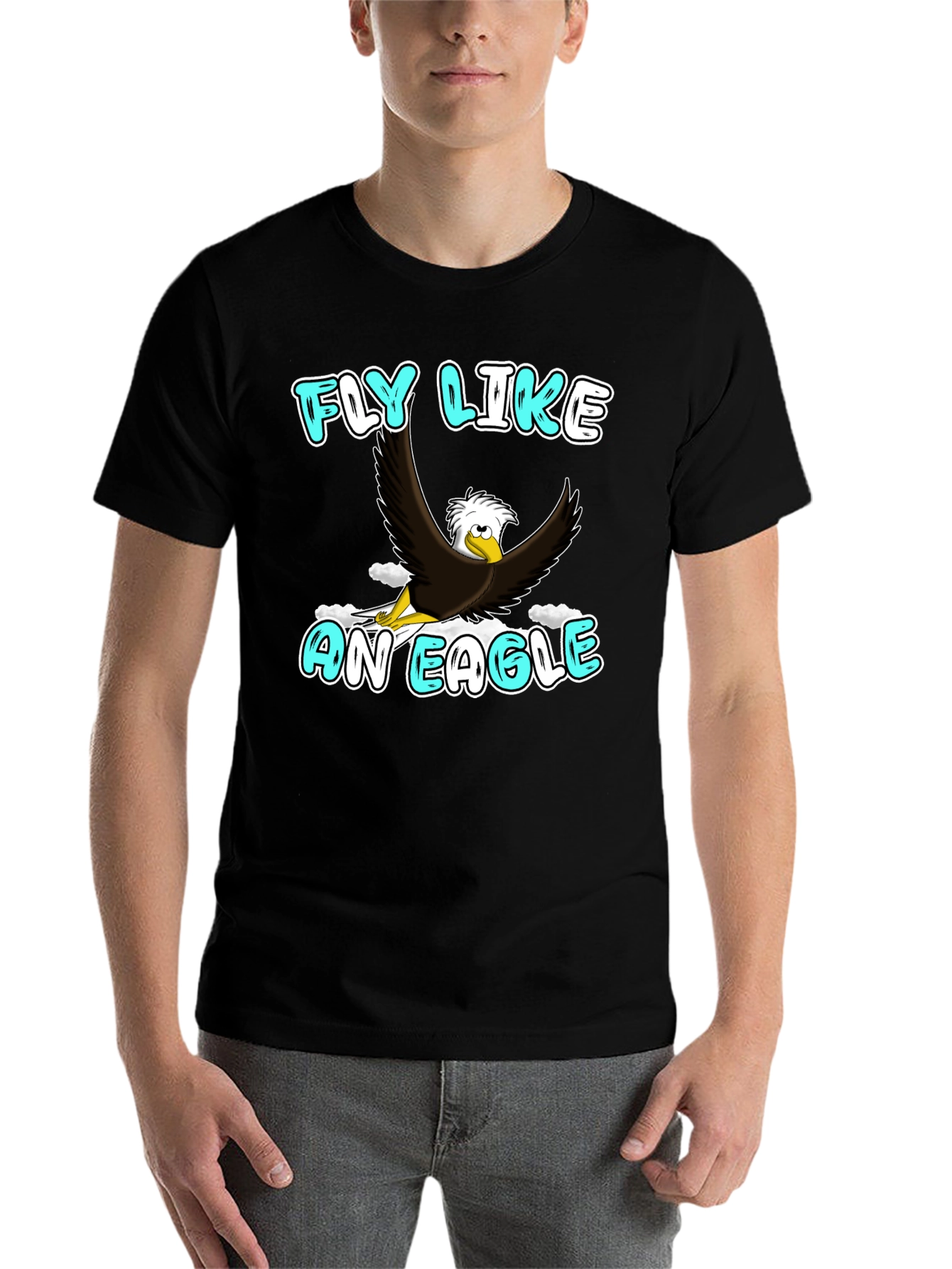 Black Fly Like An Eagle Graphic Tee view 7