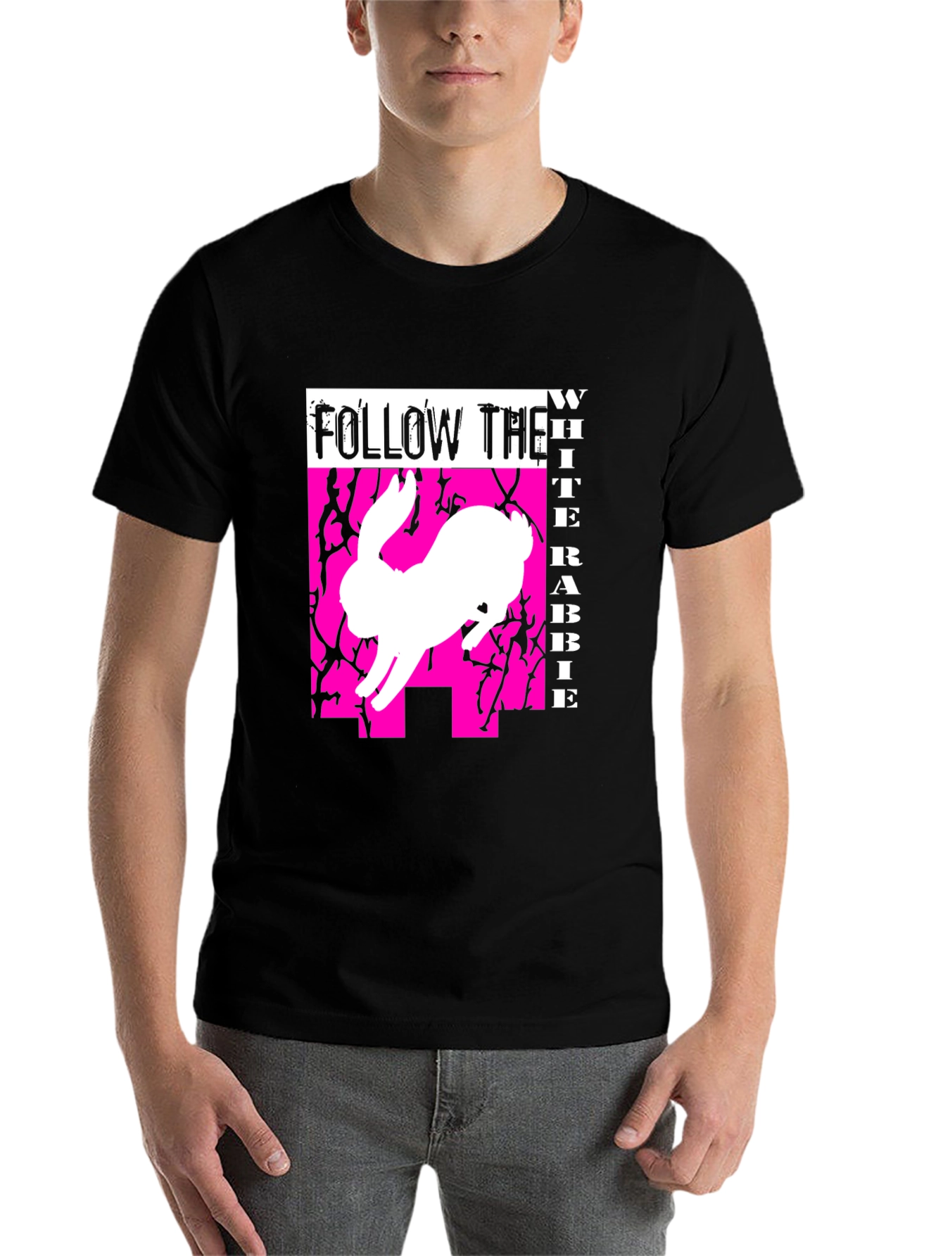 Follow The White Rabbit Graphic Tee - 7