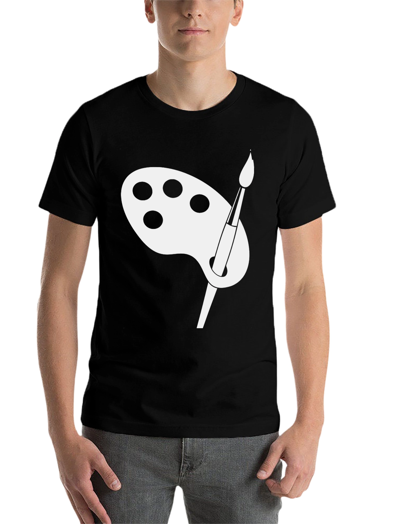 Black Artist Palette T-Shirt - Creative Art Design view 7