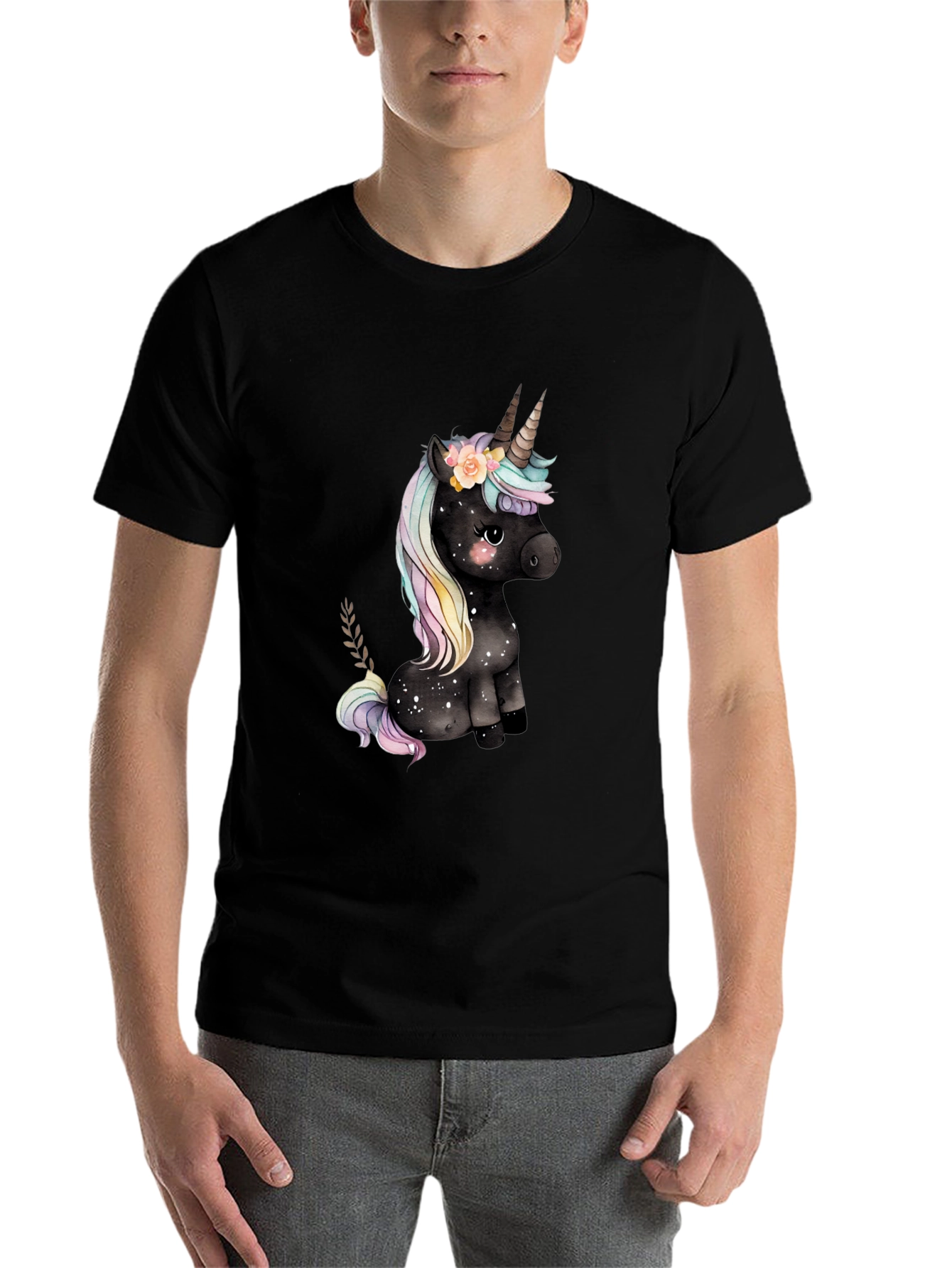 Black Unicorn Graphic Tee - Magical Style view 7