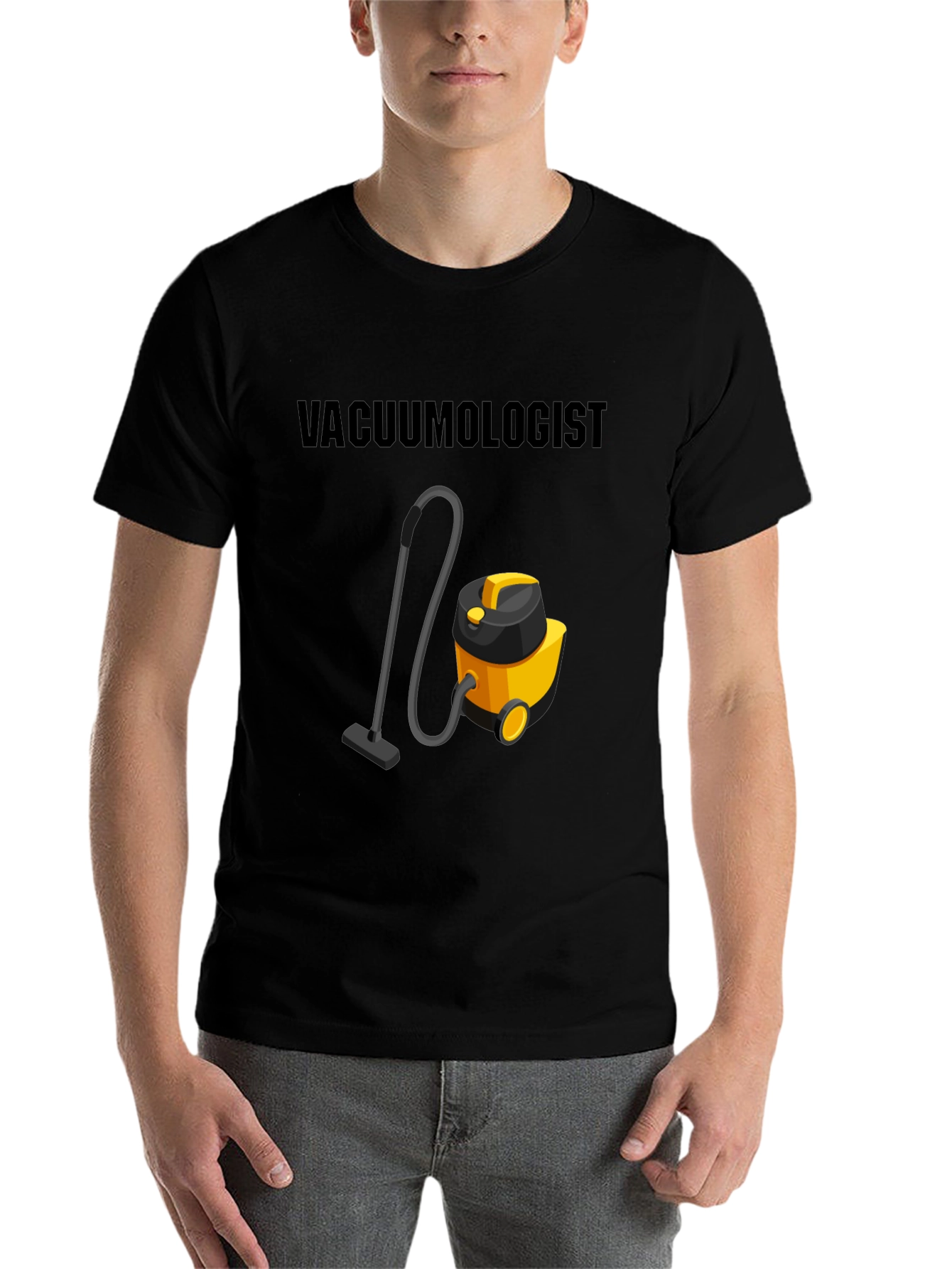 Black Vacuumologist T-Shirt - Novelty Cleaning Humor Tee view 7