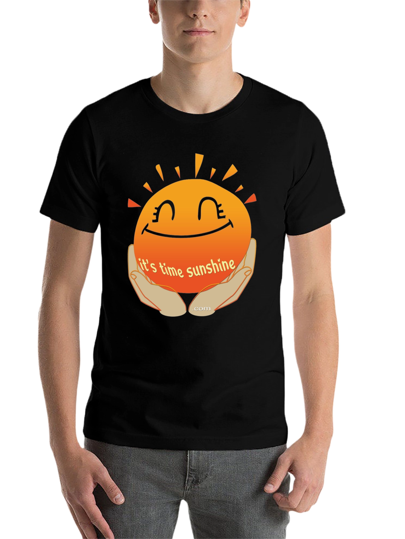 Black Time for Sunshine Graphic T-Shirt view 7