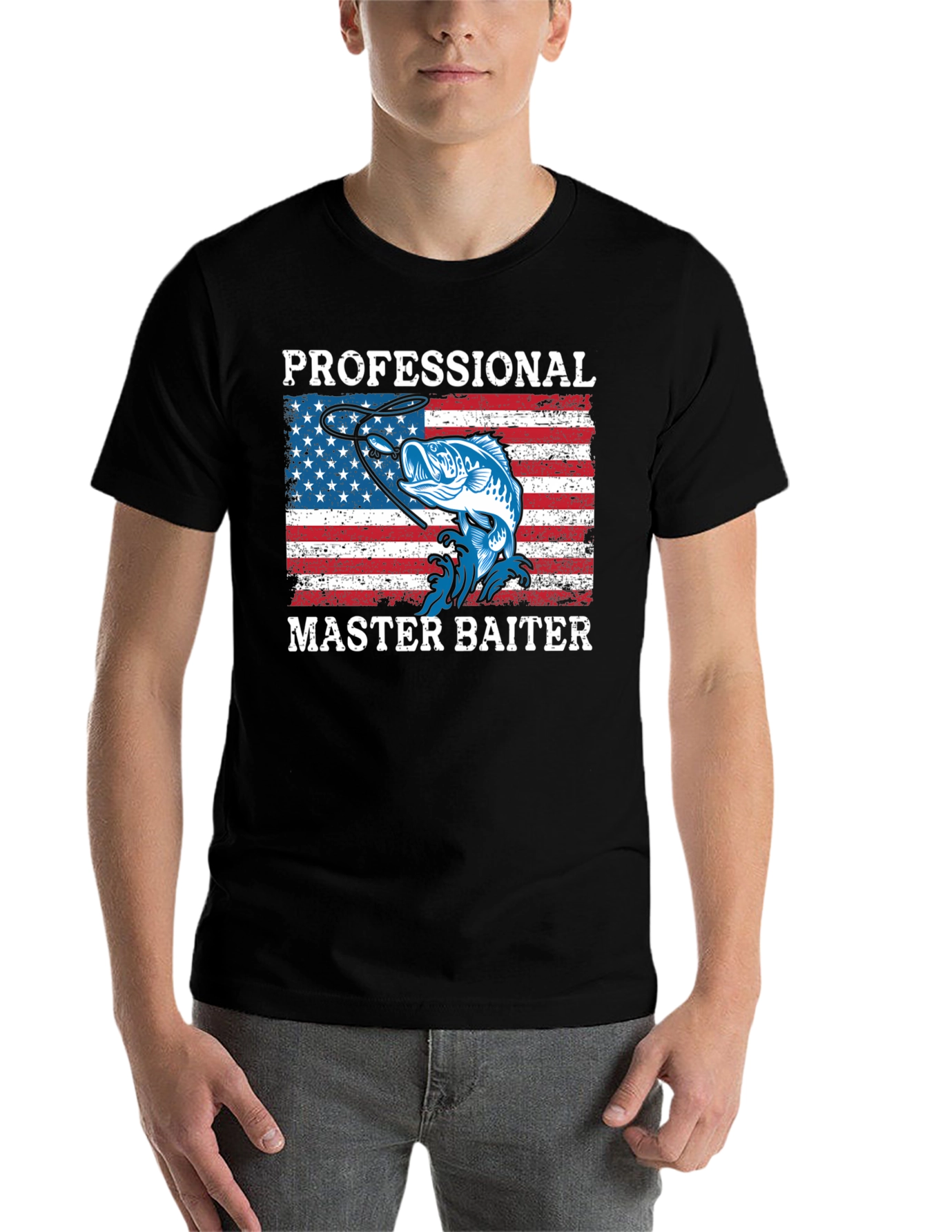 Black Professional Master Baiter Graphic Tee view 7