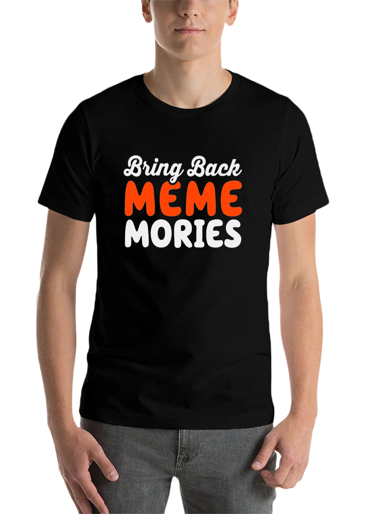 Black Meme Memories Graphic T-Shirt view 7