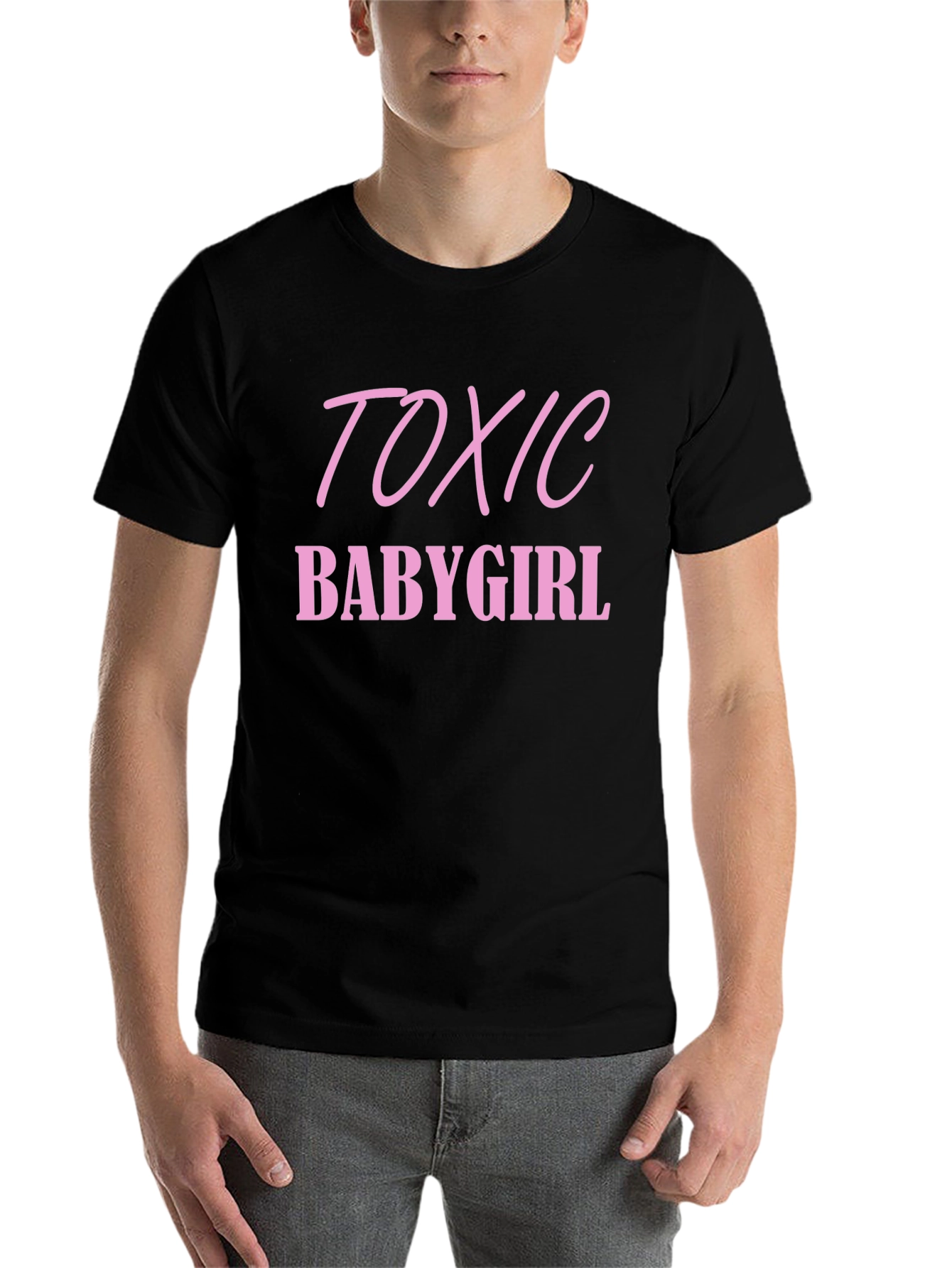 Black Toxic Babygirl T-Shirt - Edgy Graphic Tee view 7