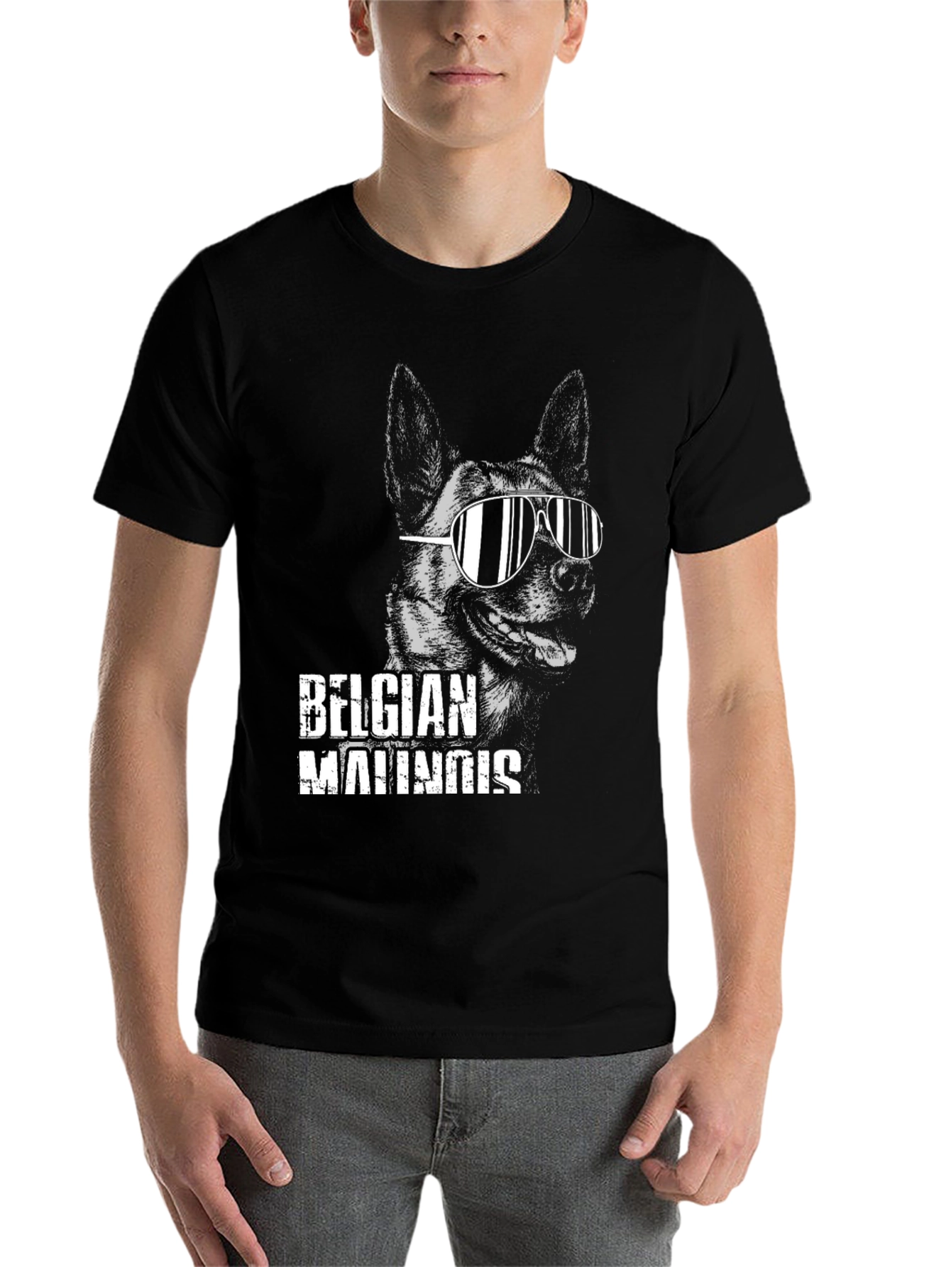 Cool Belgian Malinois Dog Graphic T-Shirt - 7