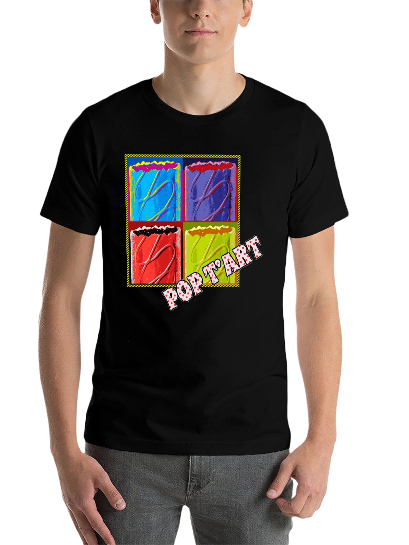 Black Pop Art Pop-Tart T-Shirt view 7