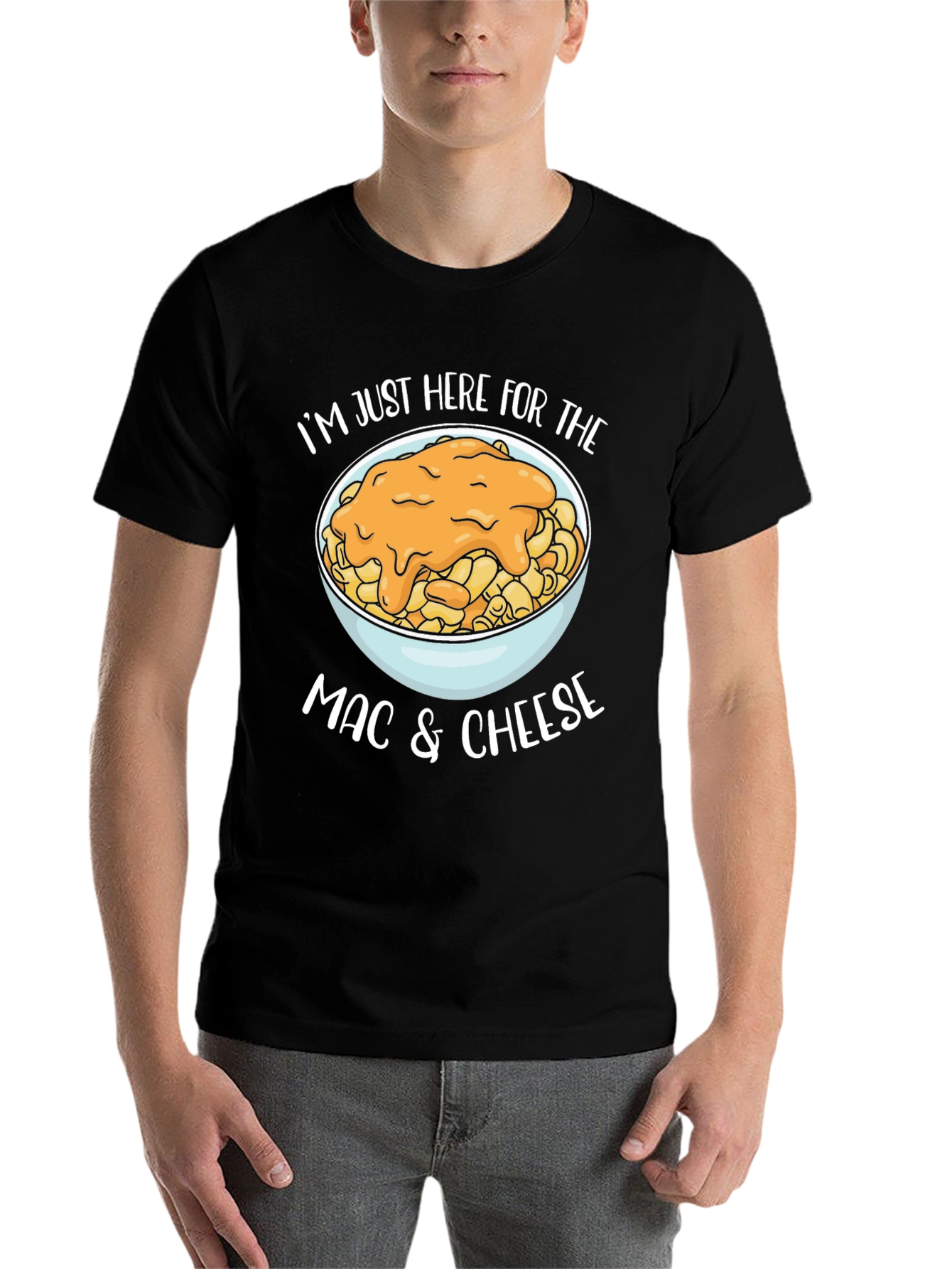 Black Mac & Cheese Lover T-Shirt view 7