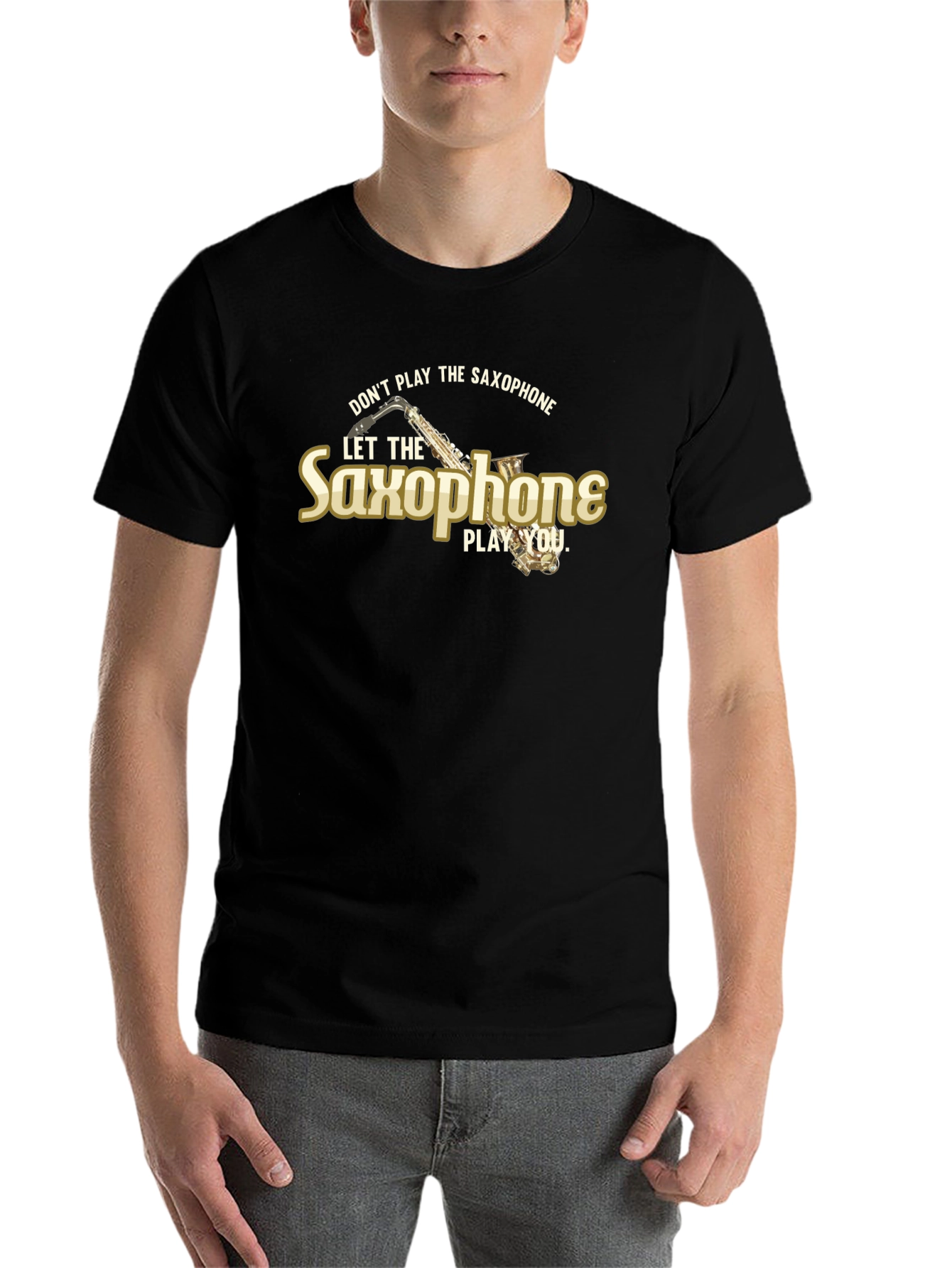 Black Don't Play the Saxophone Let it Play You T-Shirt view 7
