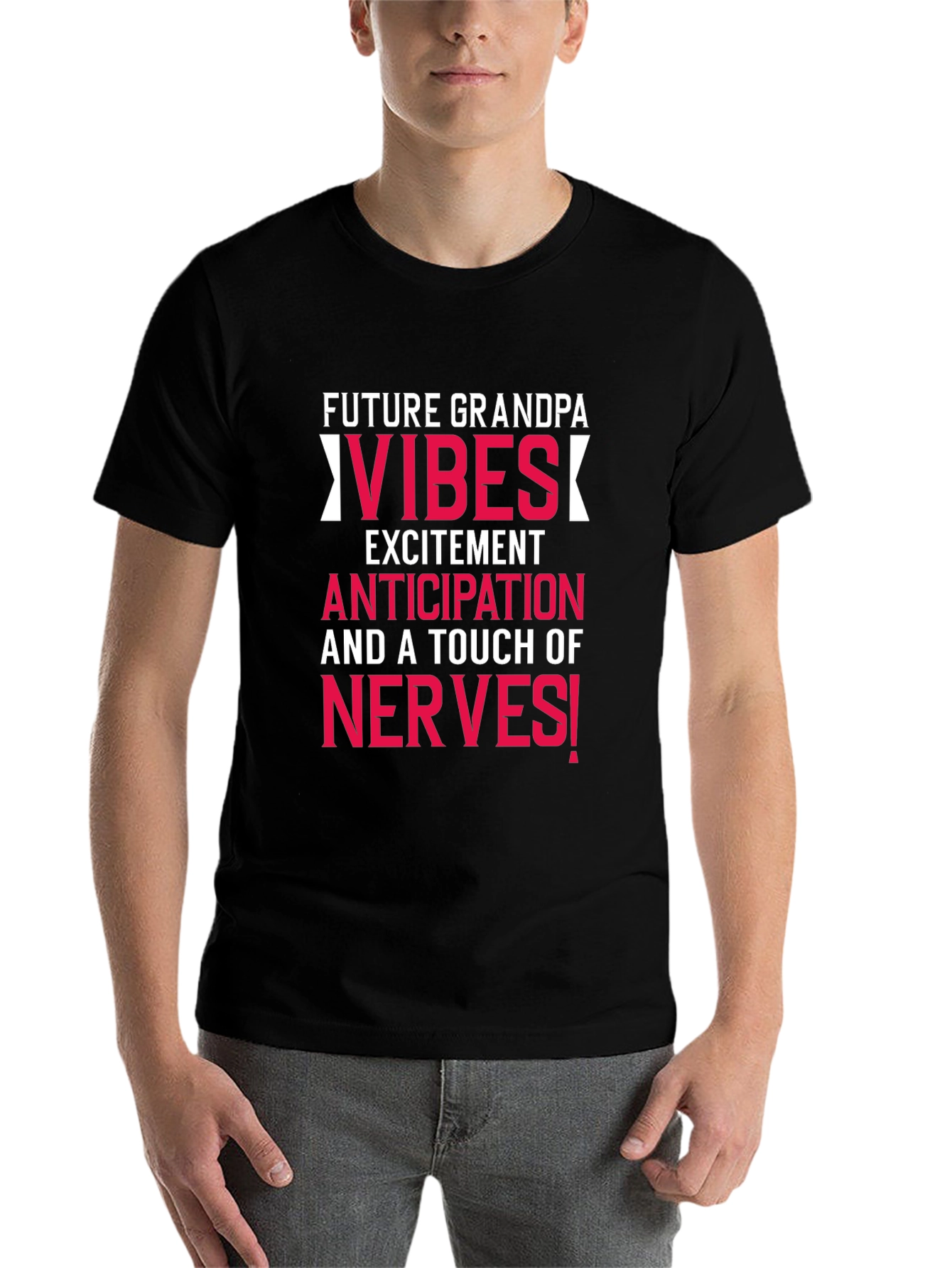 Black Future Grandpa Vibes Graphic T-Shirt view 7