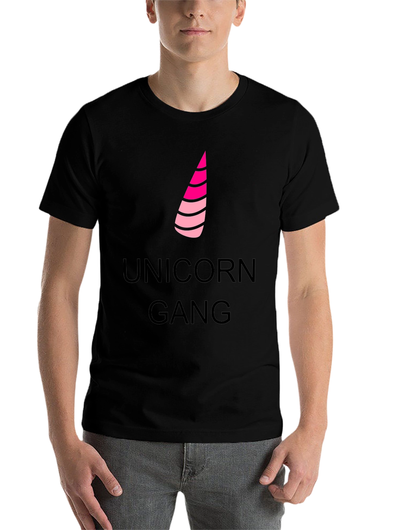 Black Unicorn Gang Black T-Shirt view 7