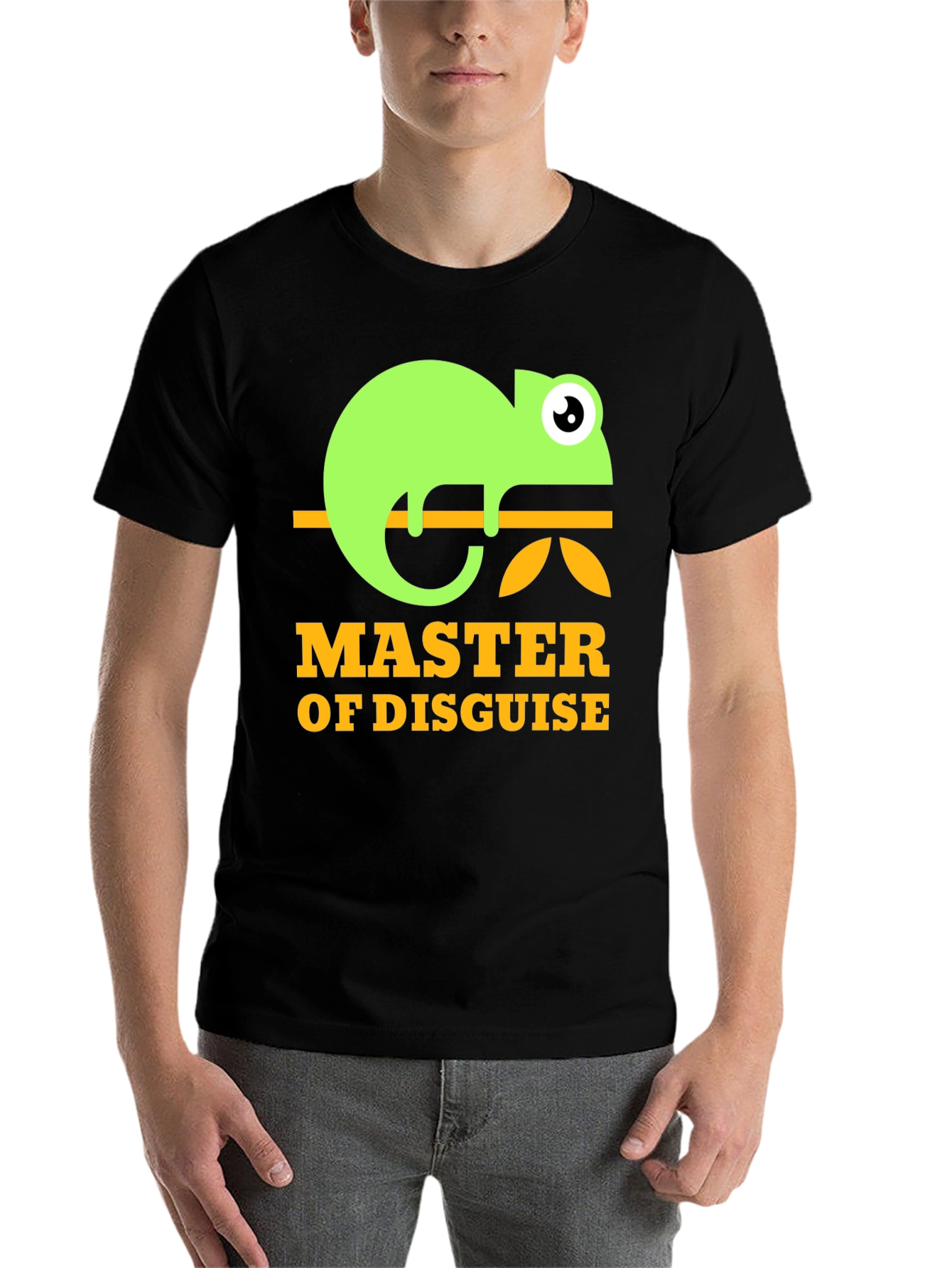 Black Master of Disguise Chameleon T-Shirt view 7
