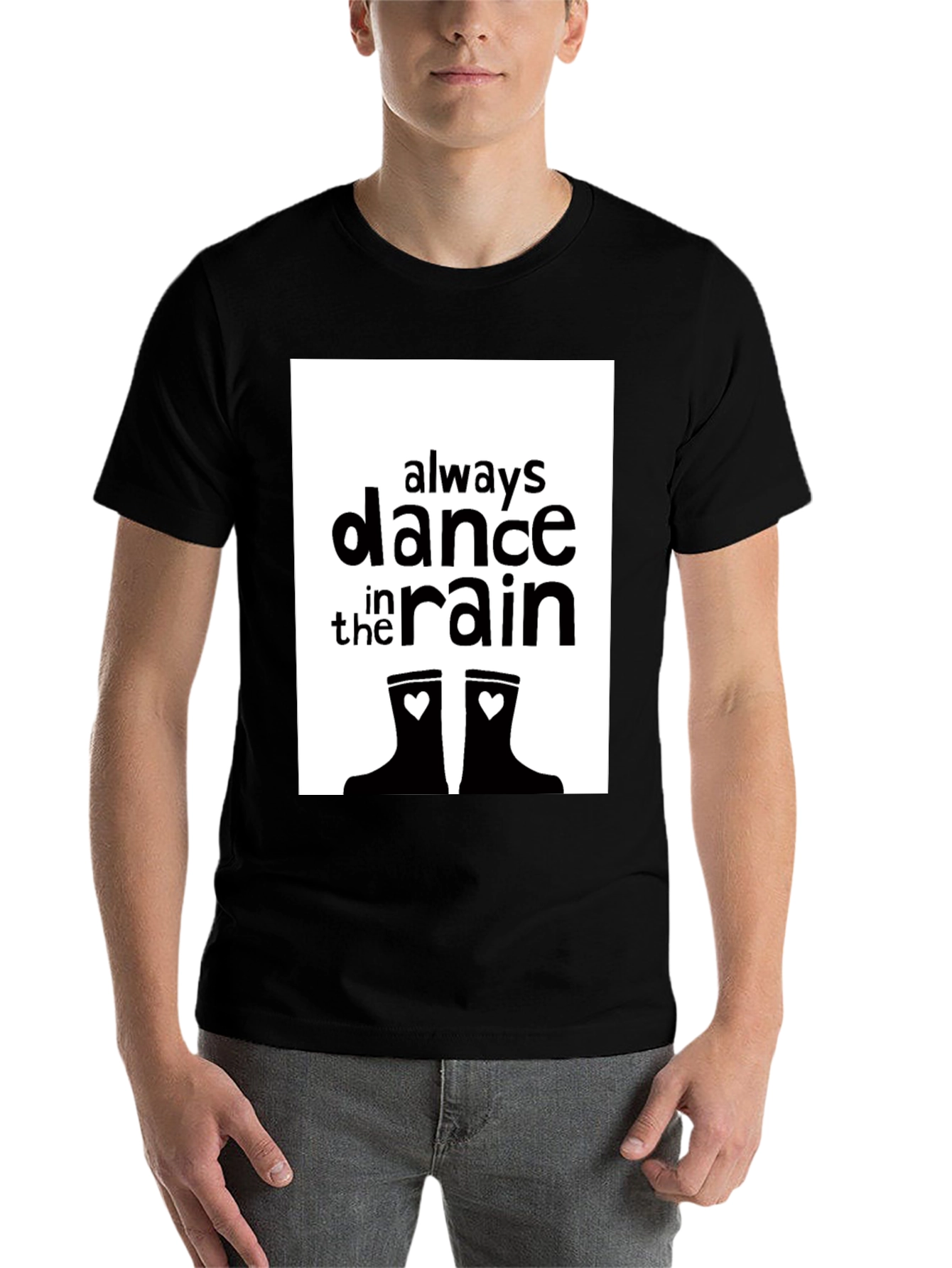 Black Dance in the Rain Graphic Tee view 7
