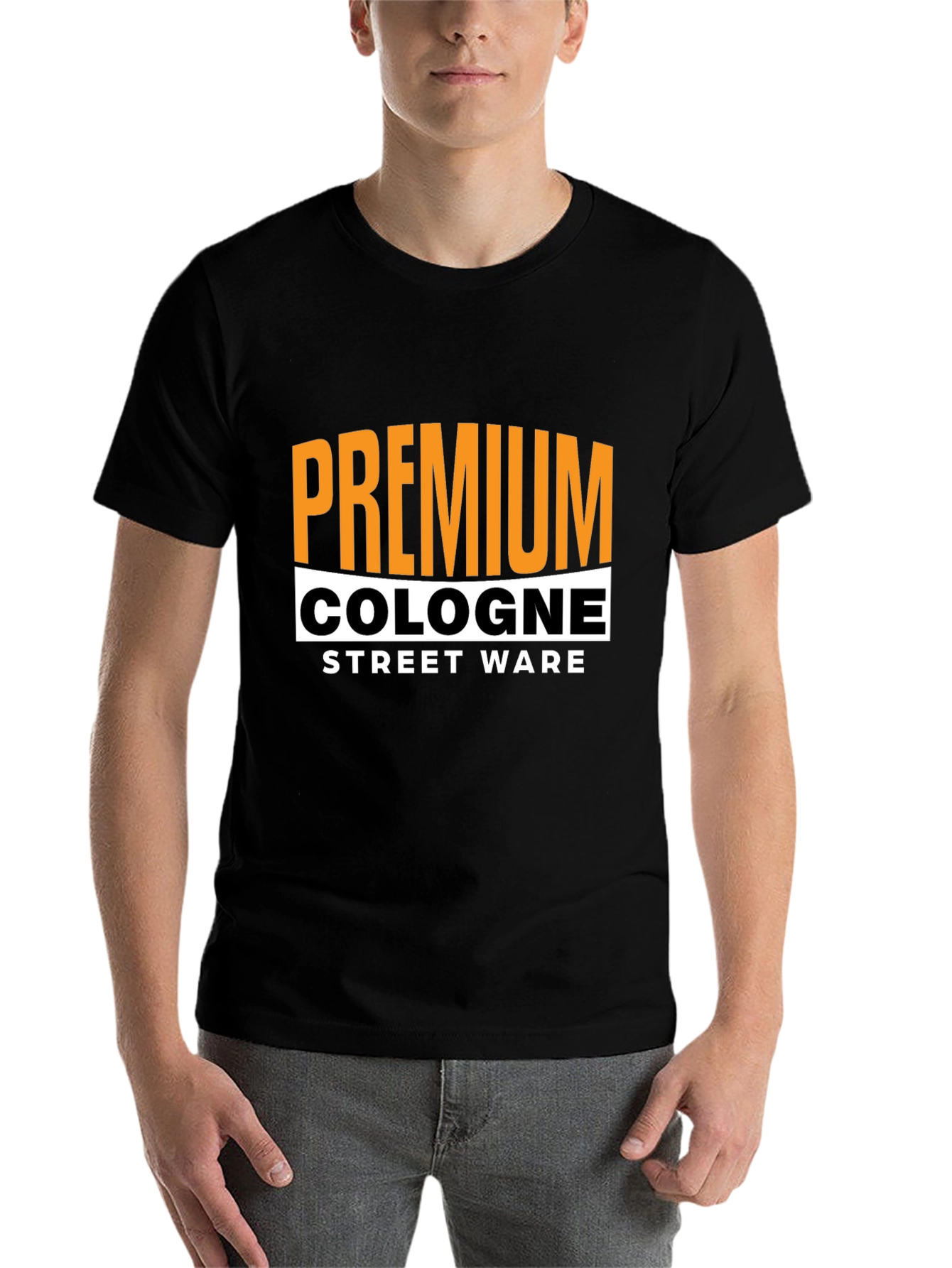 Black Premium Cologne Street Wear Black T-Shirt view 7