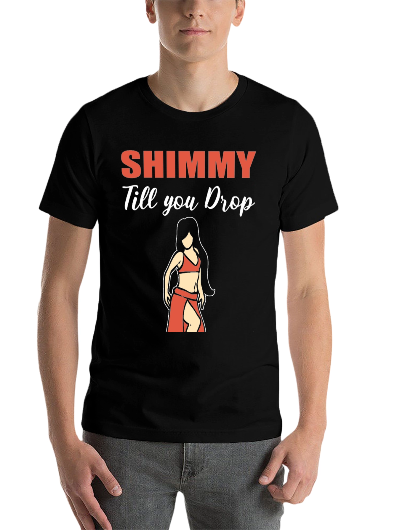 Black Shimmy Till You Drop T-Shirt - Dance Tee view 7