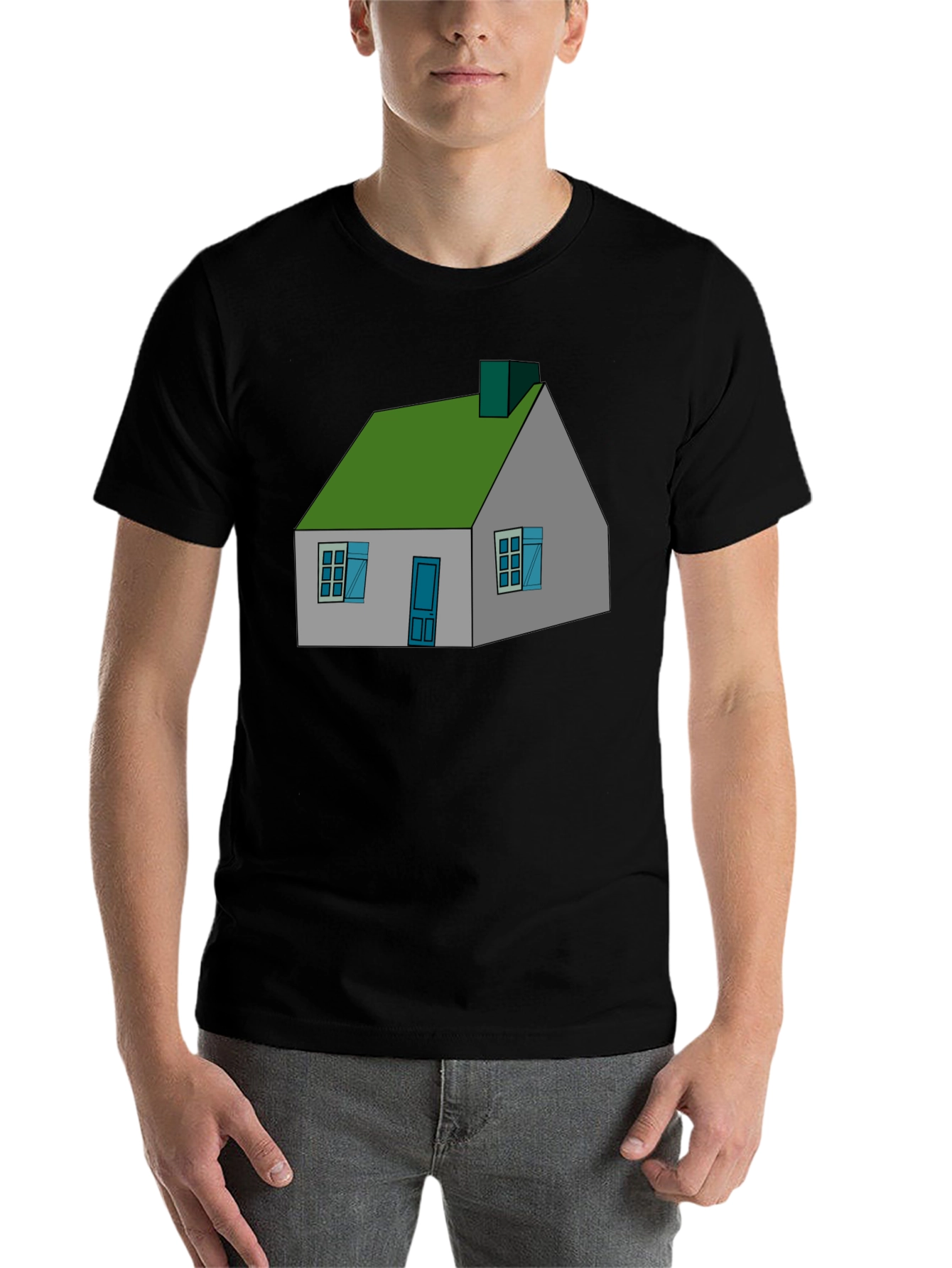 Black House Graphic Black T-Shirt view 7