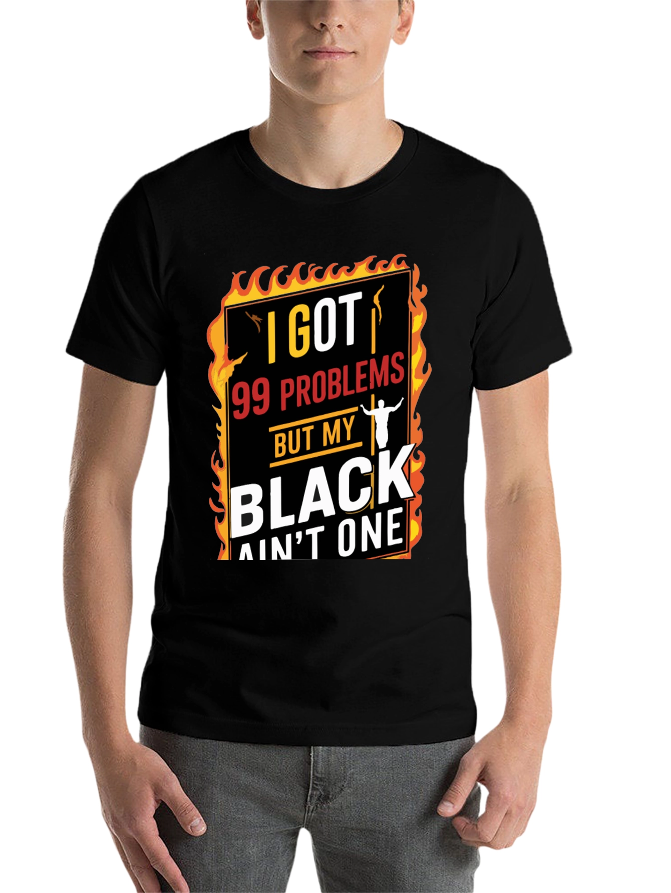 Black I Got 99 Problems T-Shirt view 7