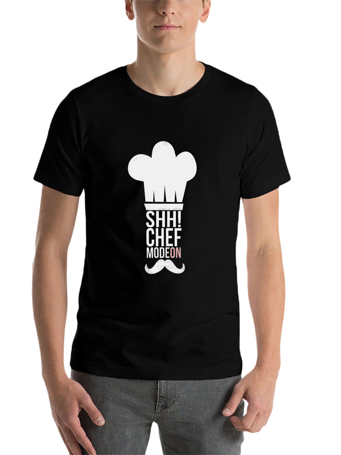Black SHH! Chef Mode On T-Shirt - Funny Cook Gift view 7