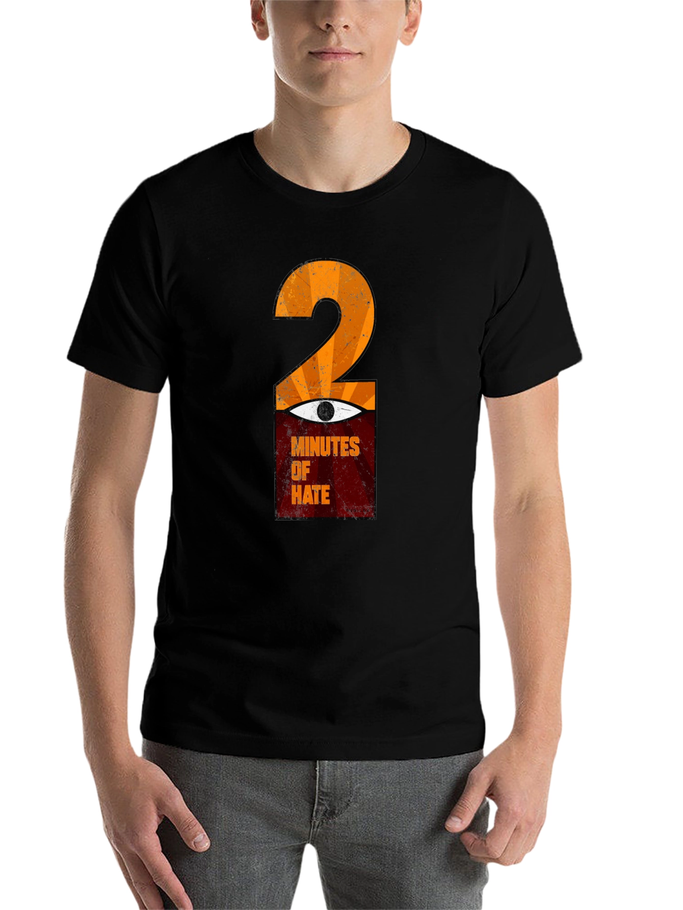 Black 2 Minutes of Hate Graphic T-Shirt view 7