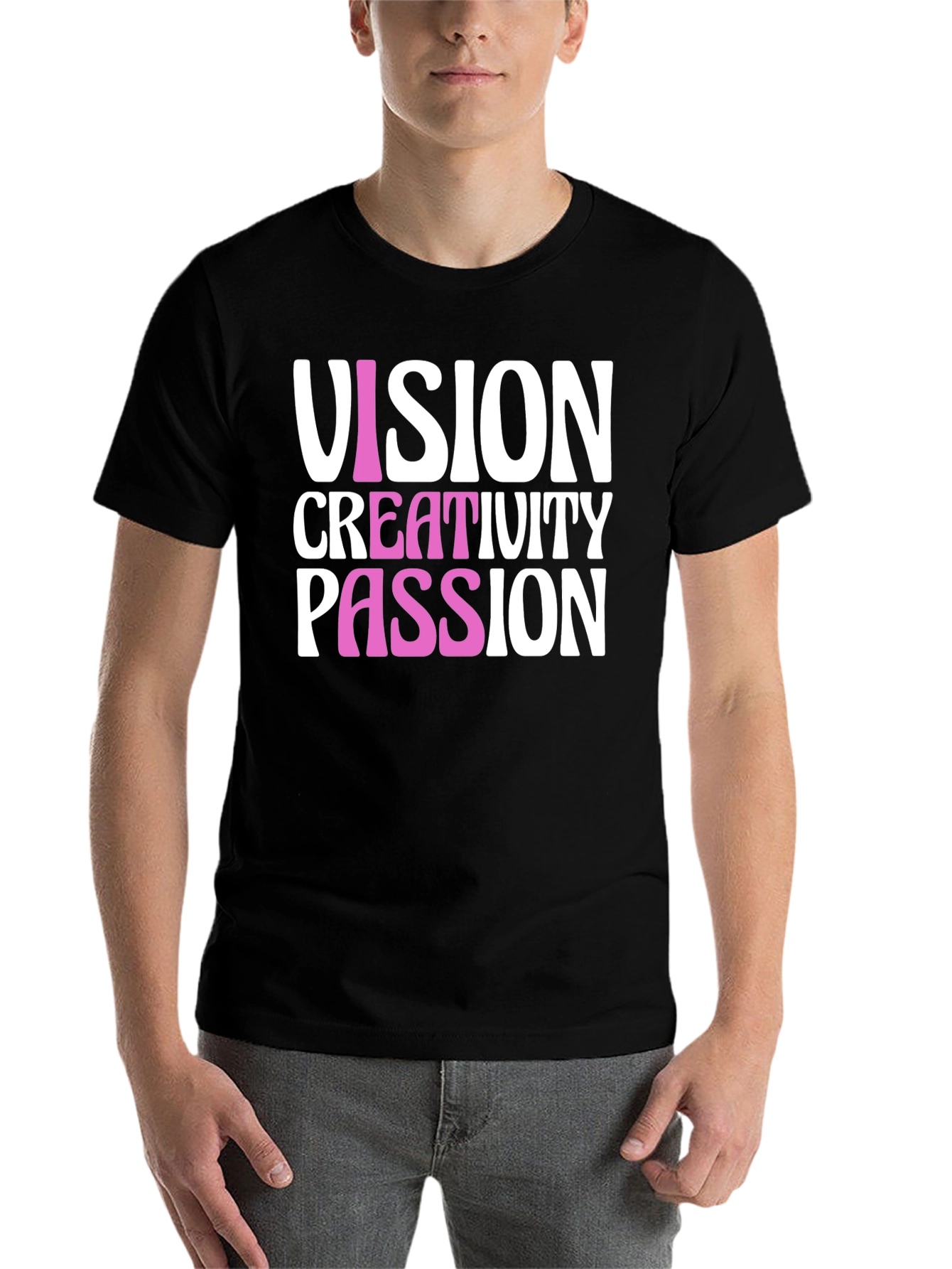 Black Vision Creativity Passion T-Shirt view 7