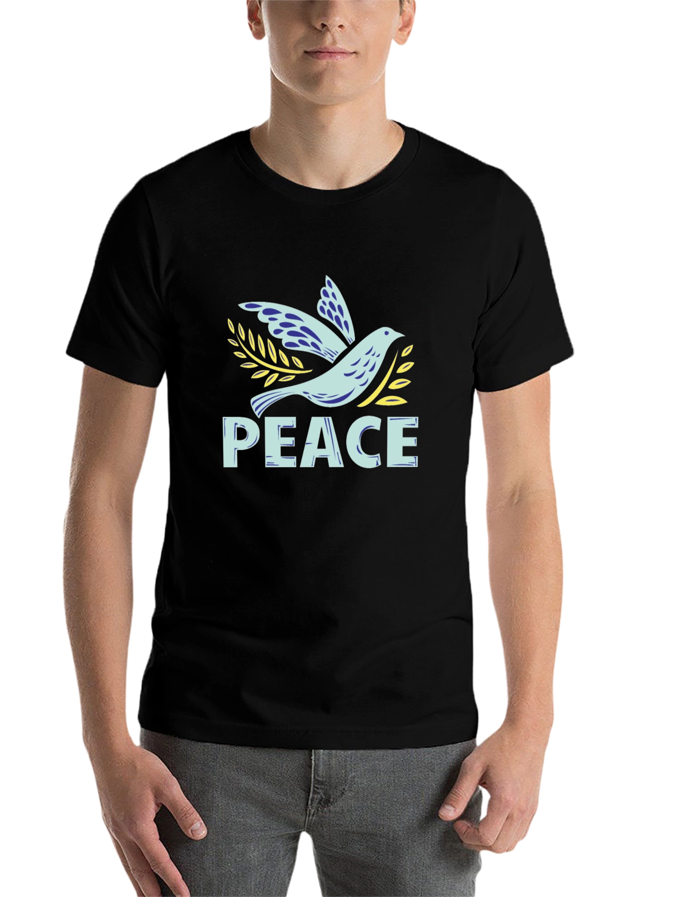 Black Peace Dove Graphic Tee - Unisex view 7