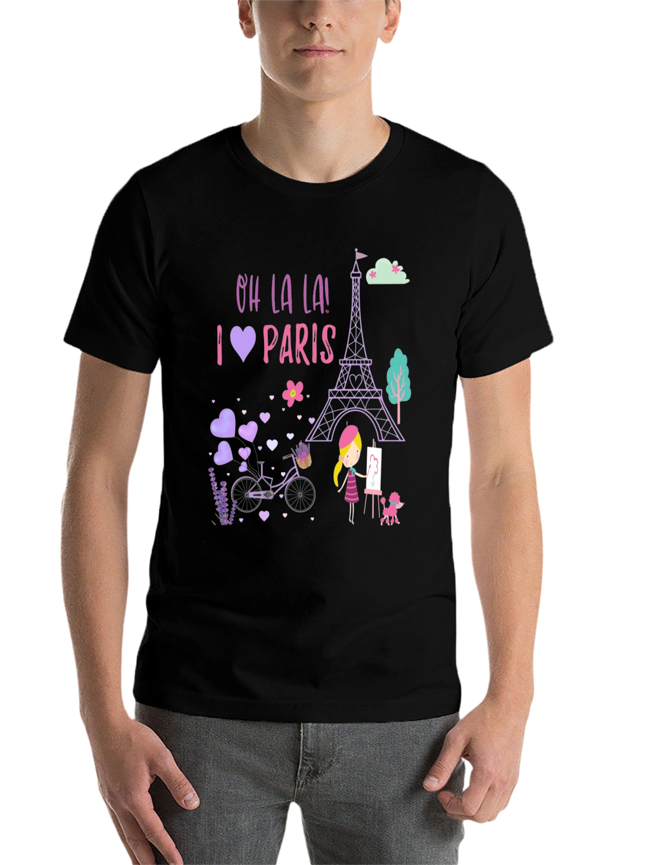 Oh La La! I Love Paris Graphic Tee - 7