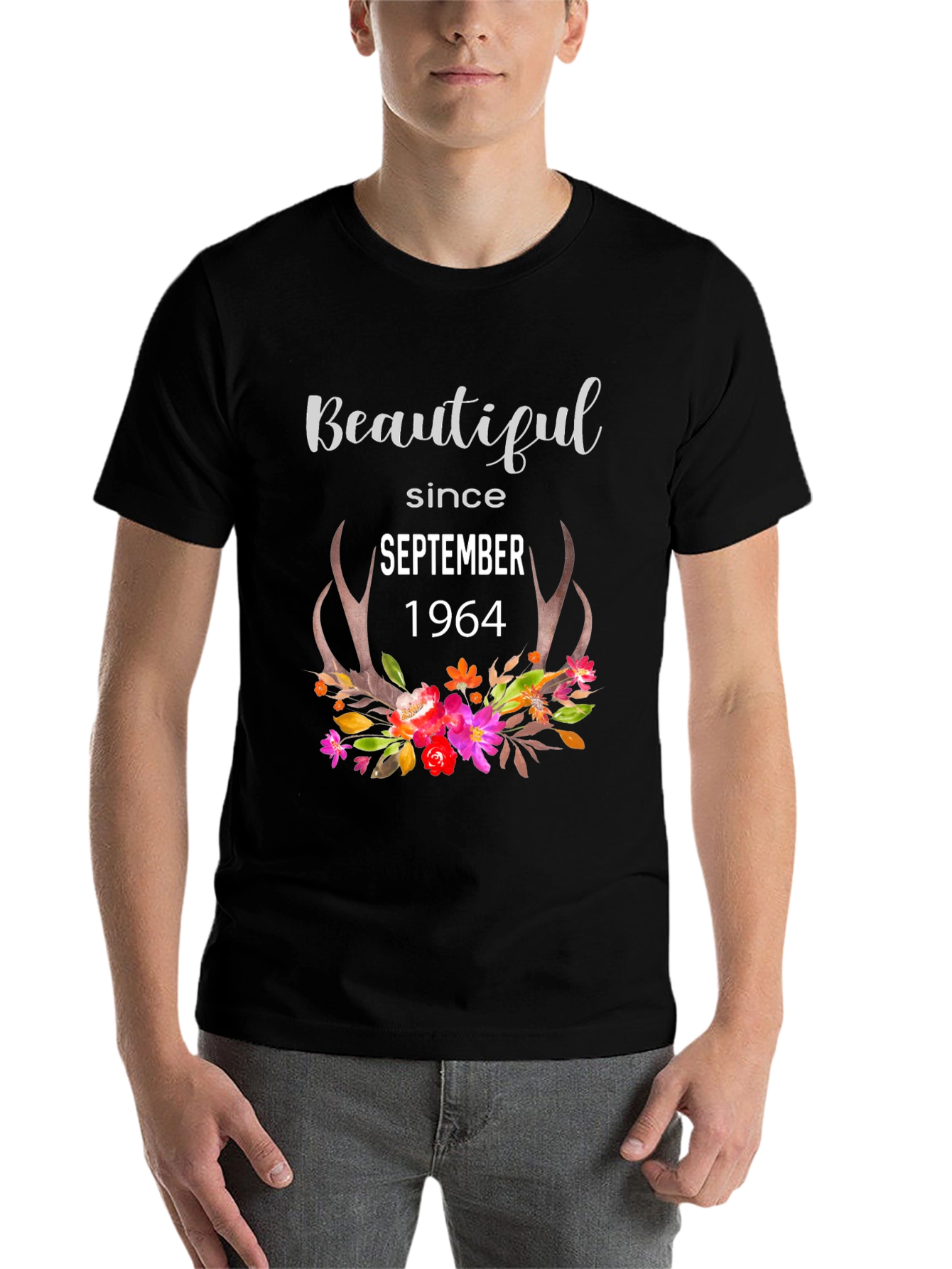 Beautiful Since 1964 Floral Tee - 7