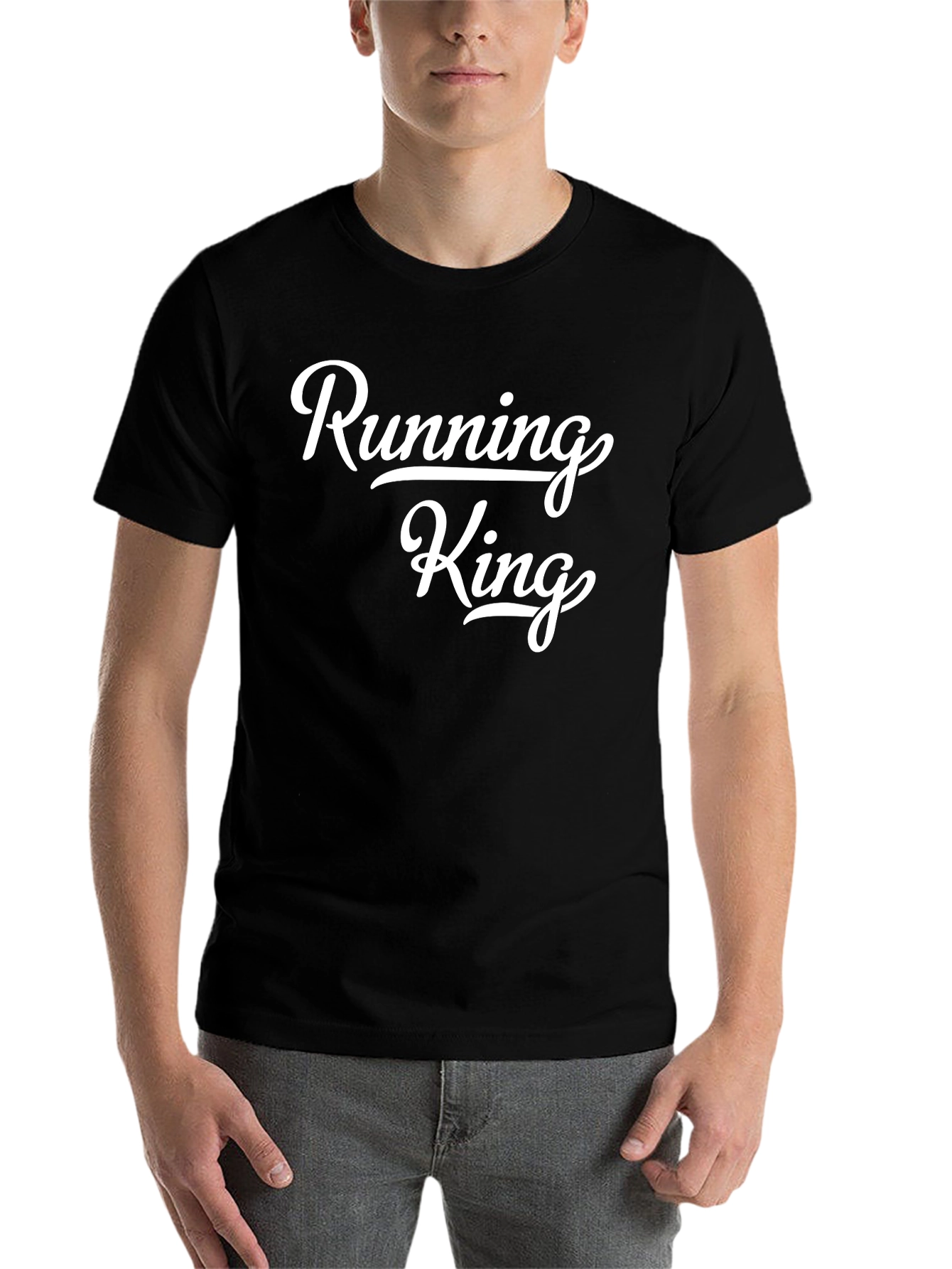 Black Running King Black T-Shirt view 7