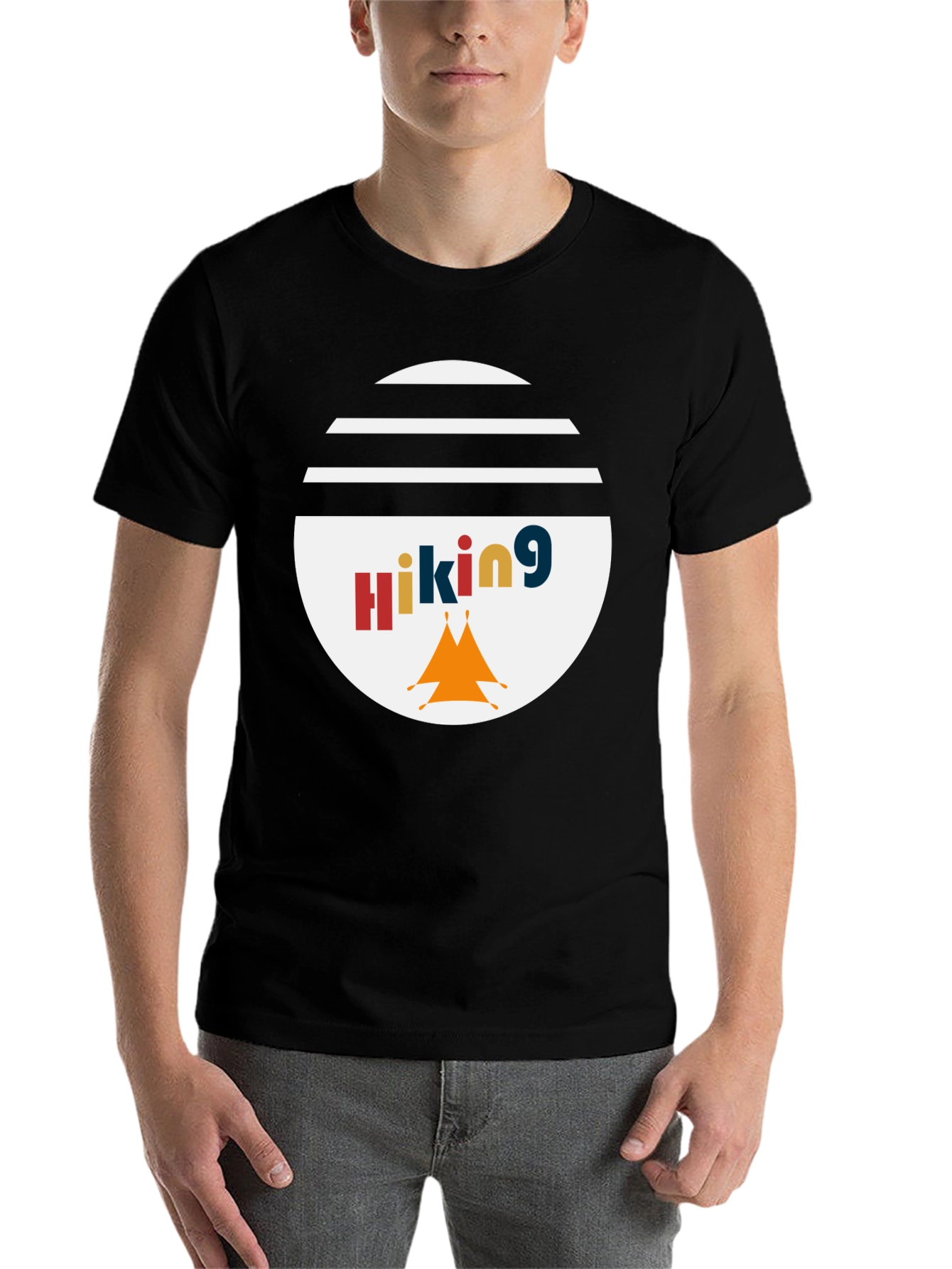 Black Hiking Graphic Tee - Adventure Awaits! view 7