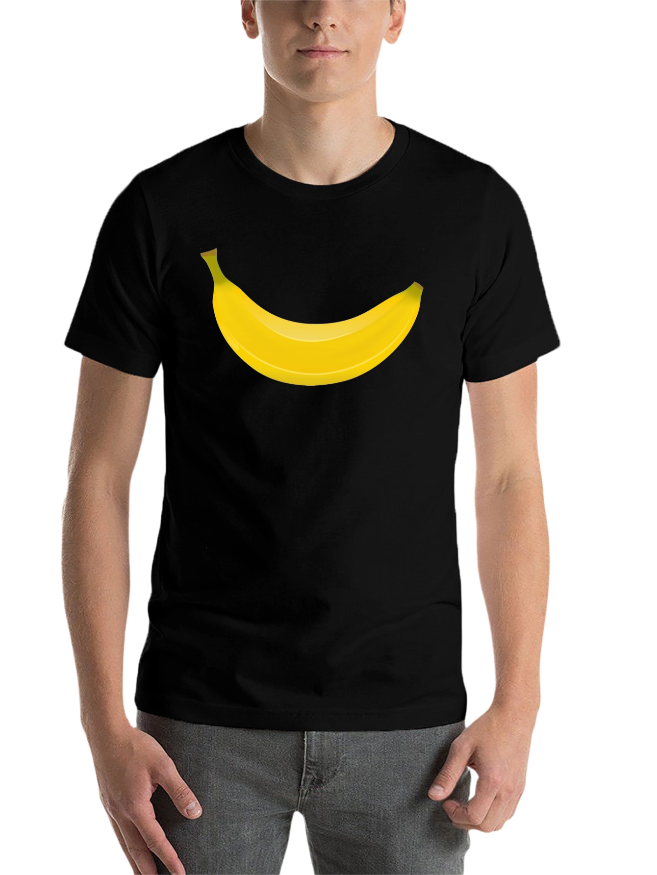 Black Banana Graphic Tee - Black Cotton Blend Casual Shirt view 7