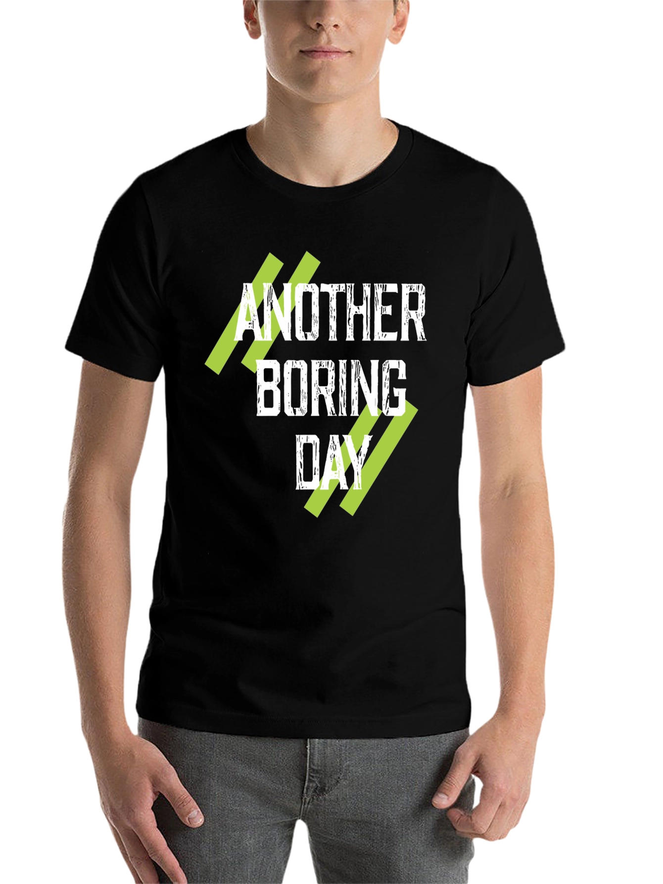 Black Another Boring Day Graphic T-Shirt - Black view 7