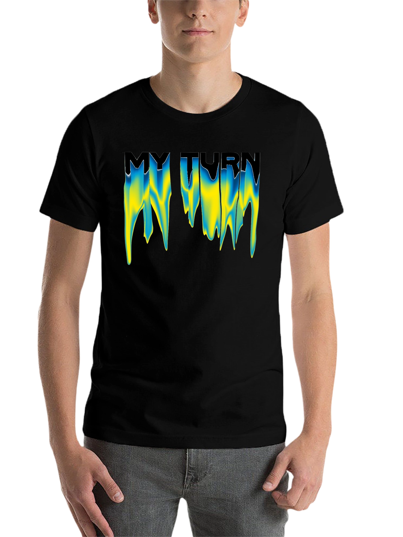 Black My Turn Graphic Tee - Drip Design view 7