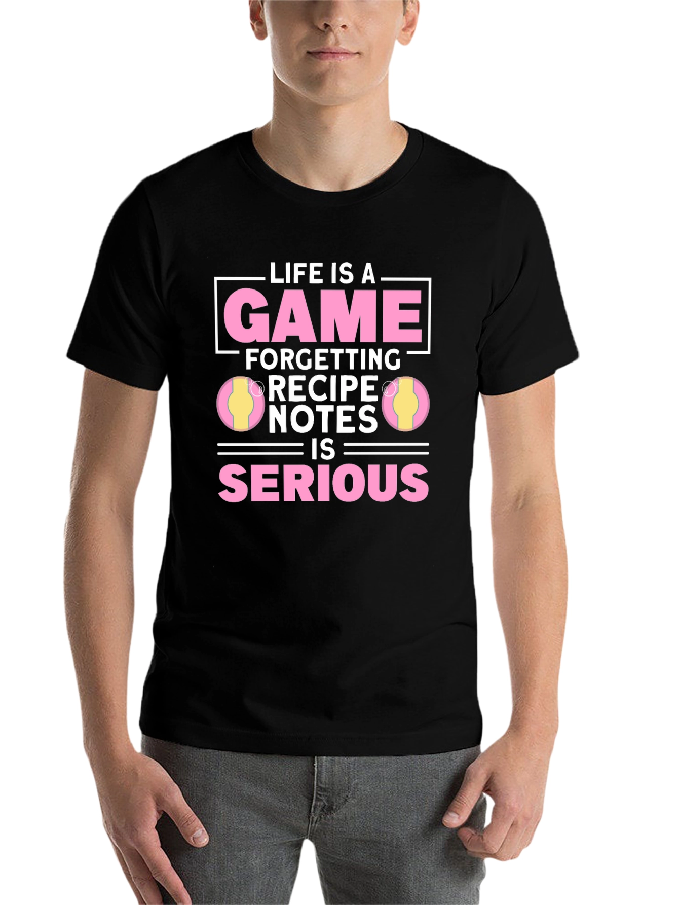 Black Life is a Game Recipe T-Shirt view 7