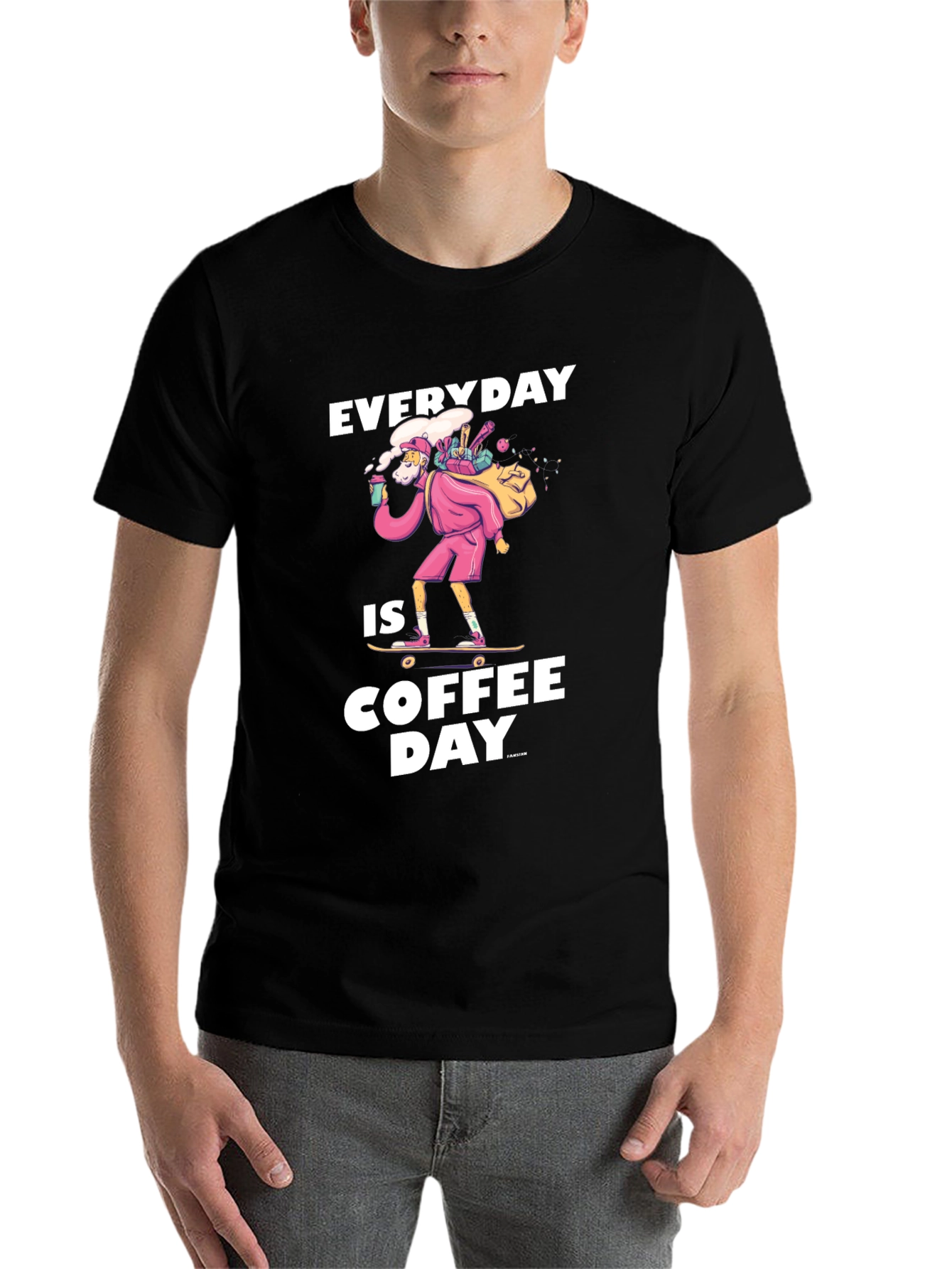 Black Everyday is Coffee Day T-Shirt view 7