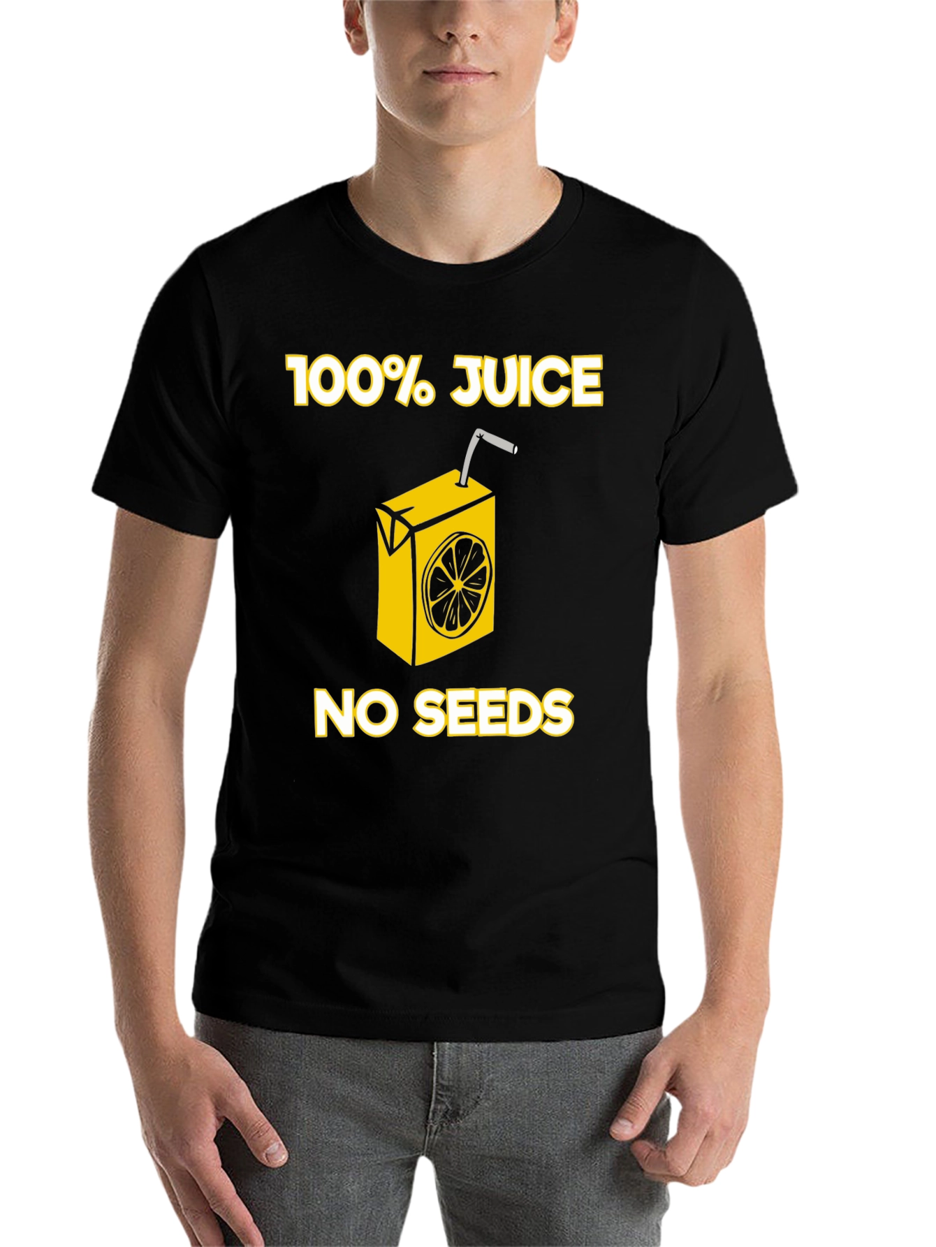 Black 100% Juice No Seeds T-Shirt view 7