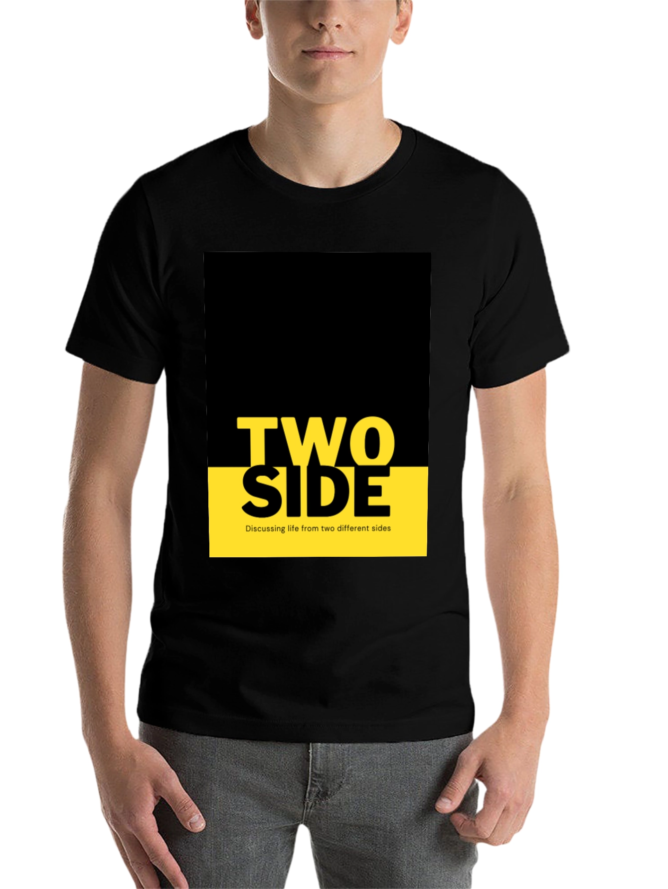 Black Two Side Graphic Tee - Discussing Life view 7