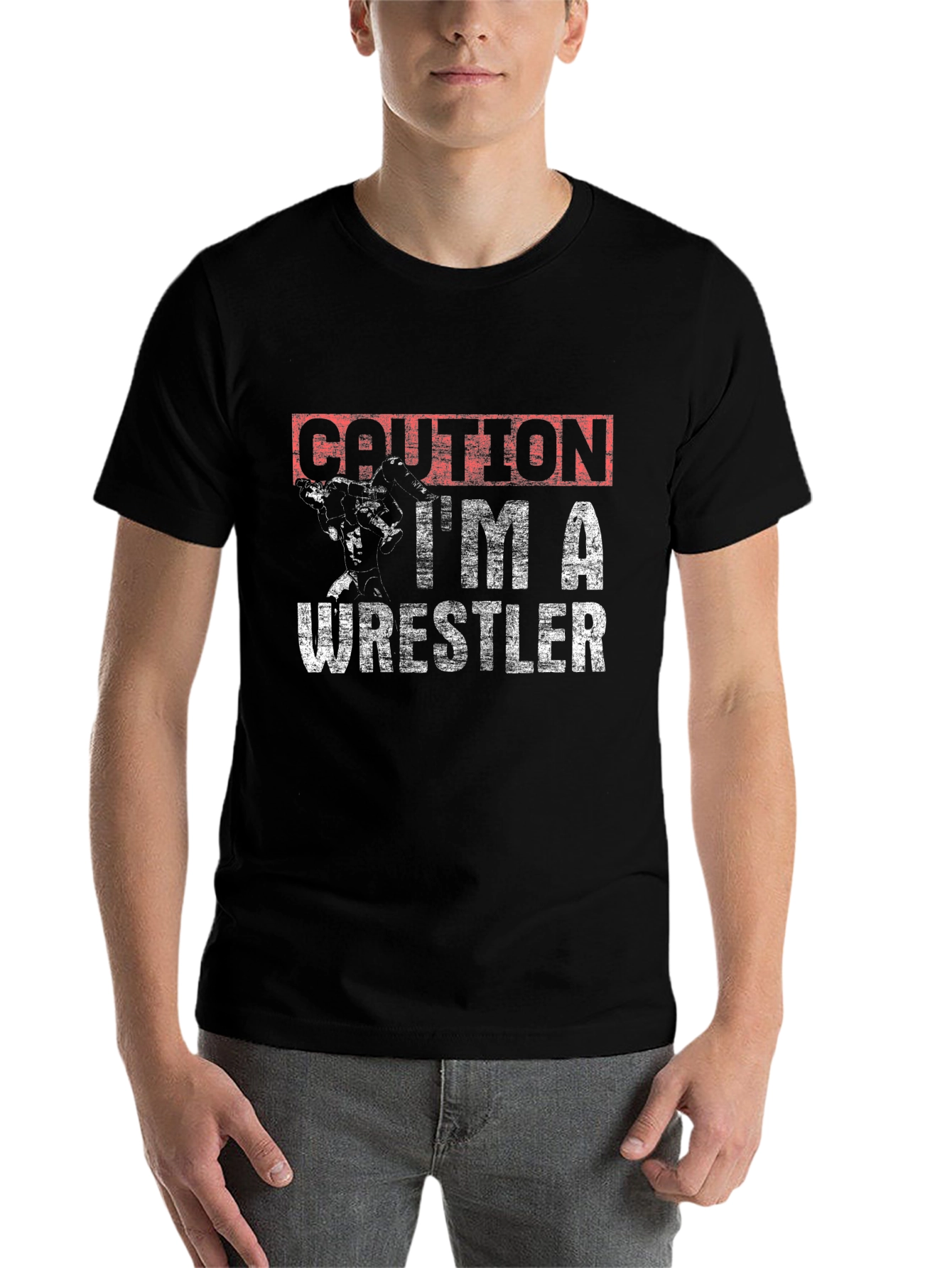Caution Wrestler Graphic T-Shirt - 7