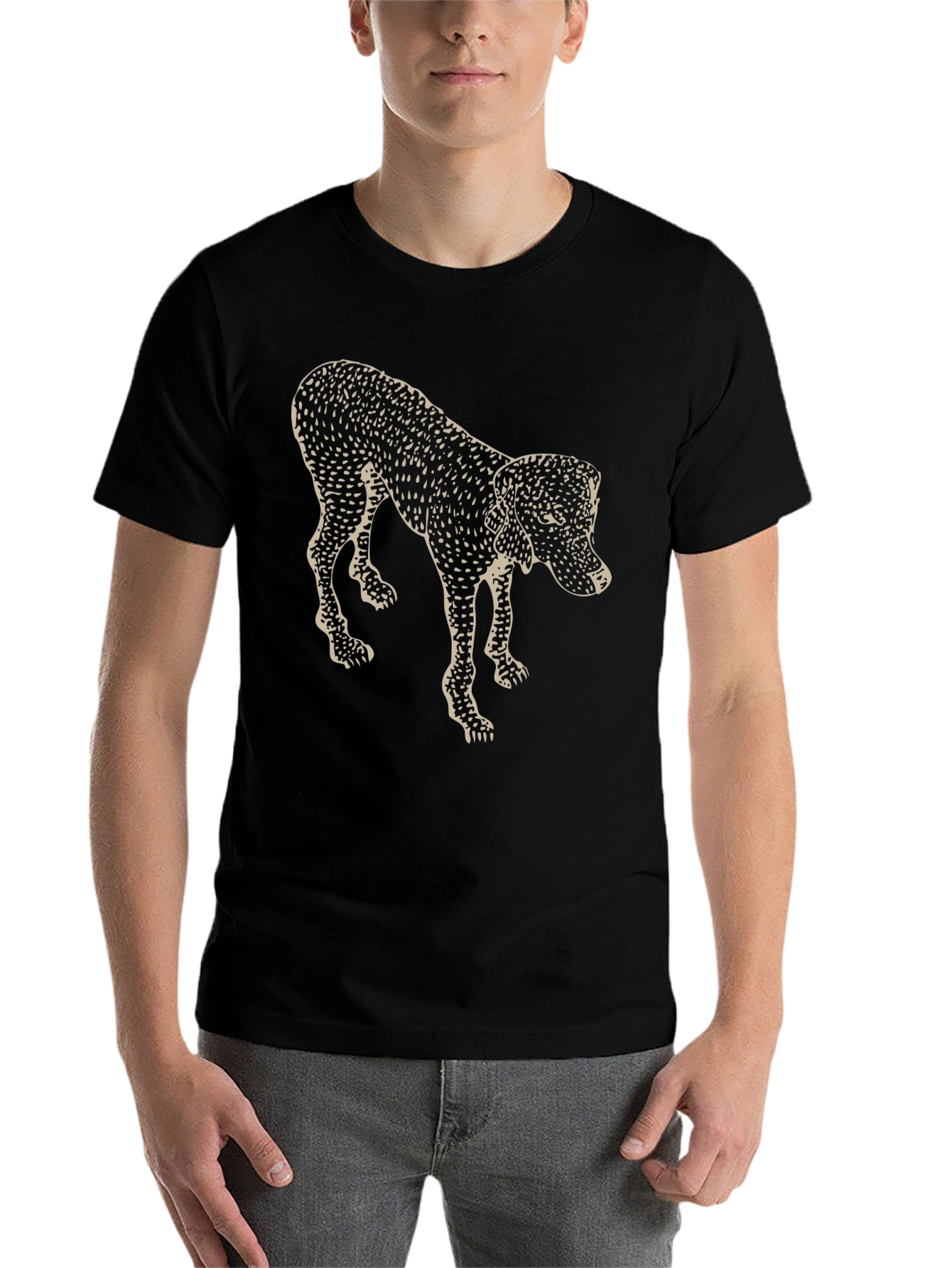 Black Dog Graphic T-Shirt - Black view 7