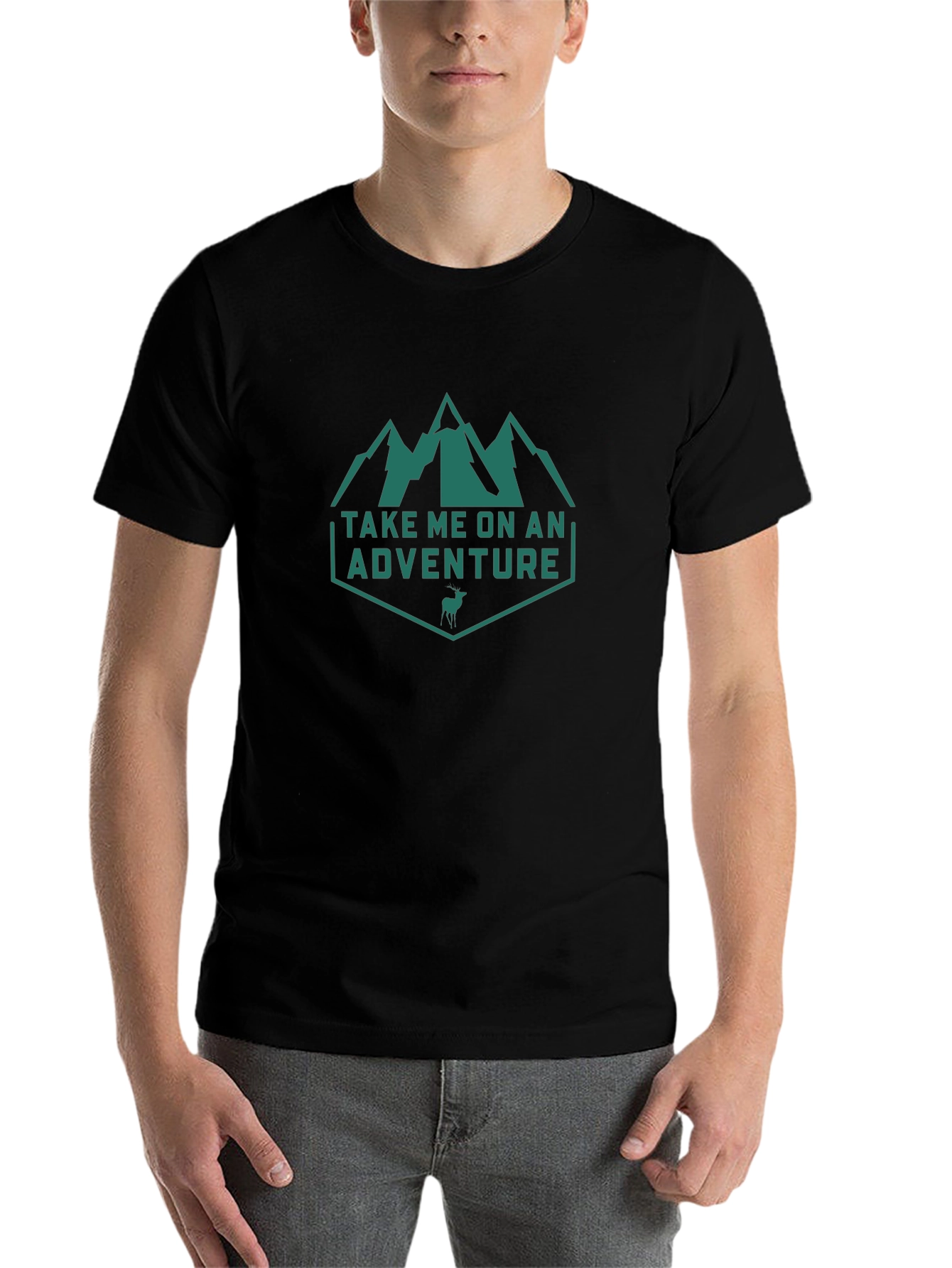 Black Adventure T-Shirt: Take Me On An Adventure Tee view 7