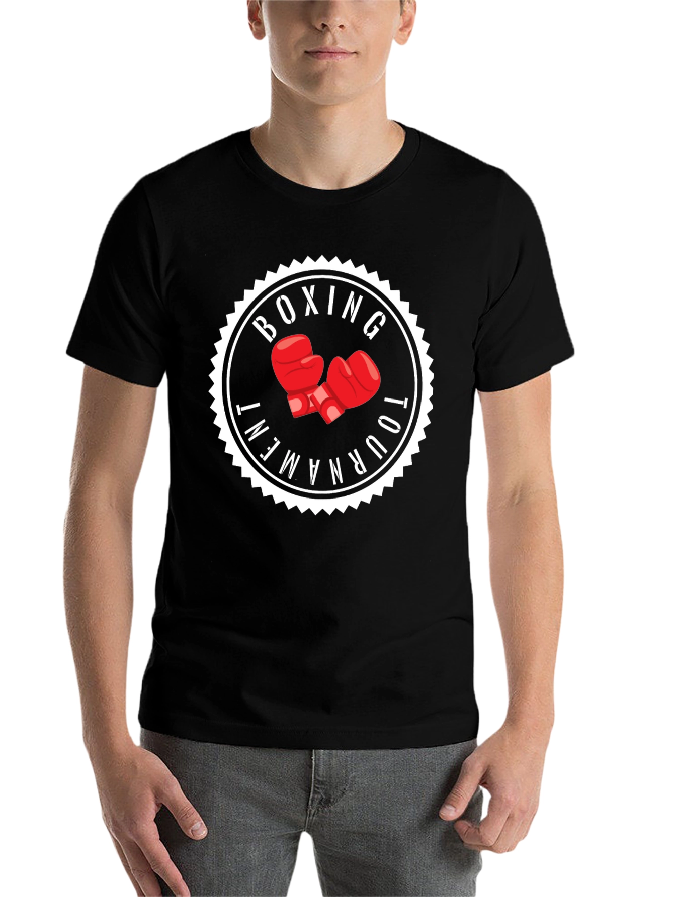 Boxing Tournament Graphic Tee - Black - 7