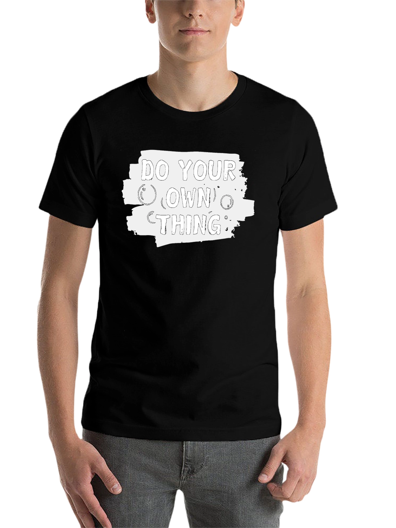 Black Do Your Own Thing Graphic T-Shirt - Unisex Style view 7